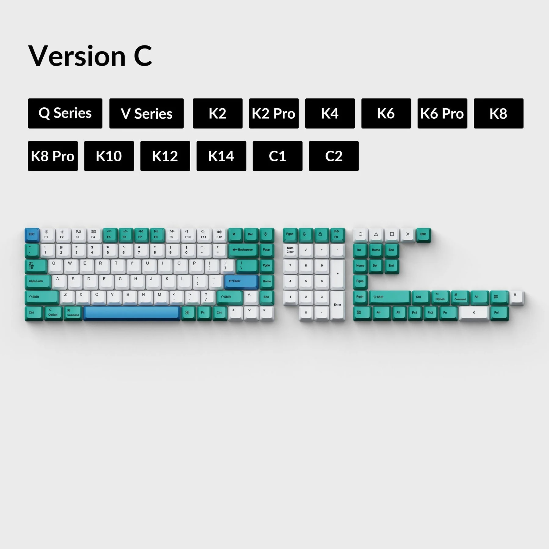 OEM Dye-Sub PBT Keycap Set - Iceberg - Image 6