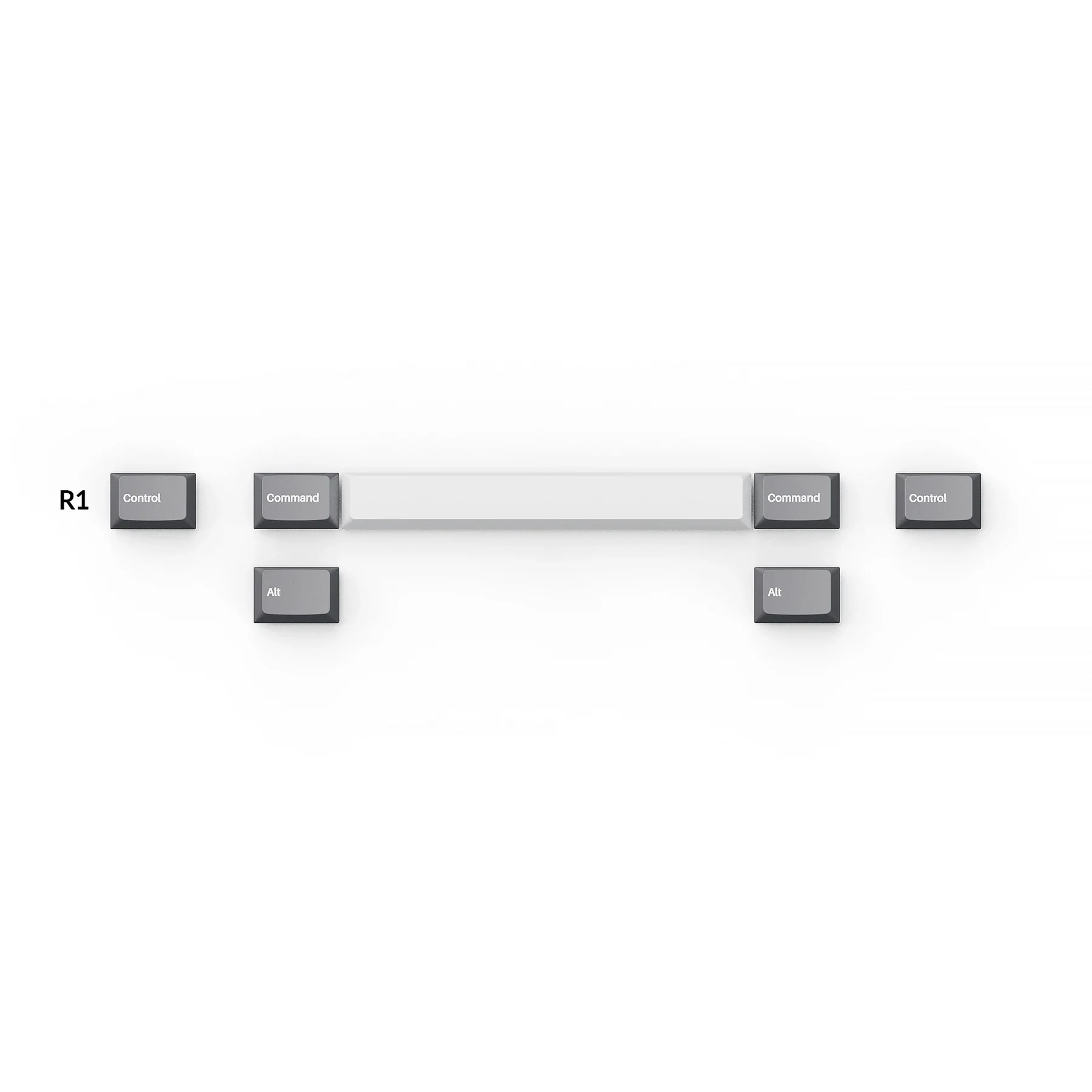 Cherry Profile Double-Shot PBT Full Set Keycaps - Grey, White and Blue - Image 3