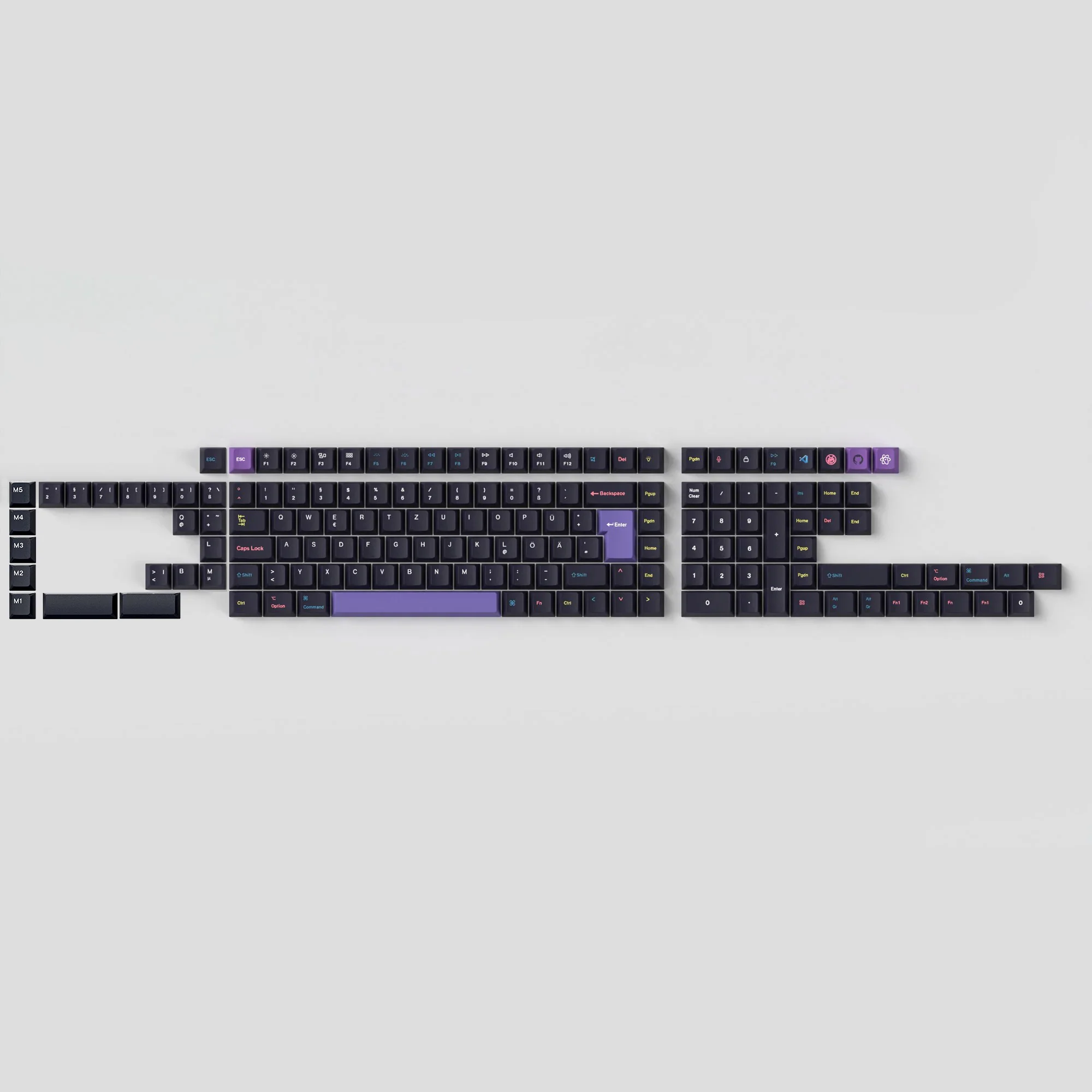 ISO Cherry Profile Dye-Sub PBT Full Set Keycap Set - Developer