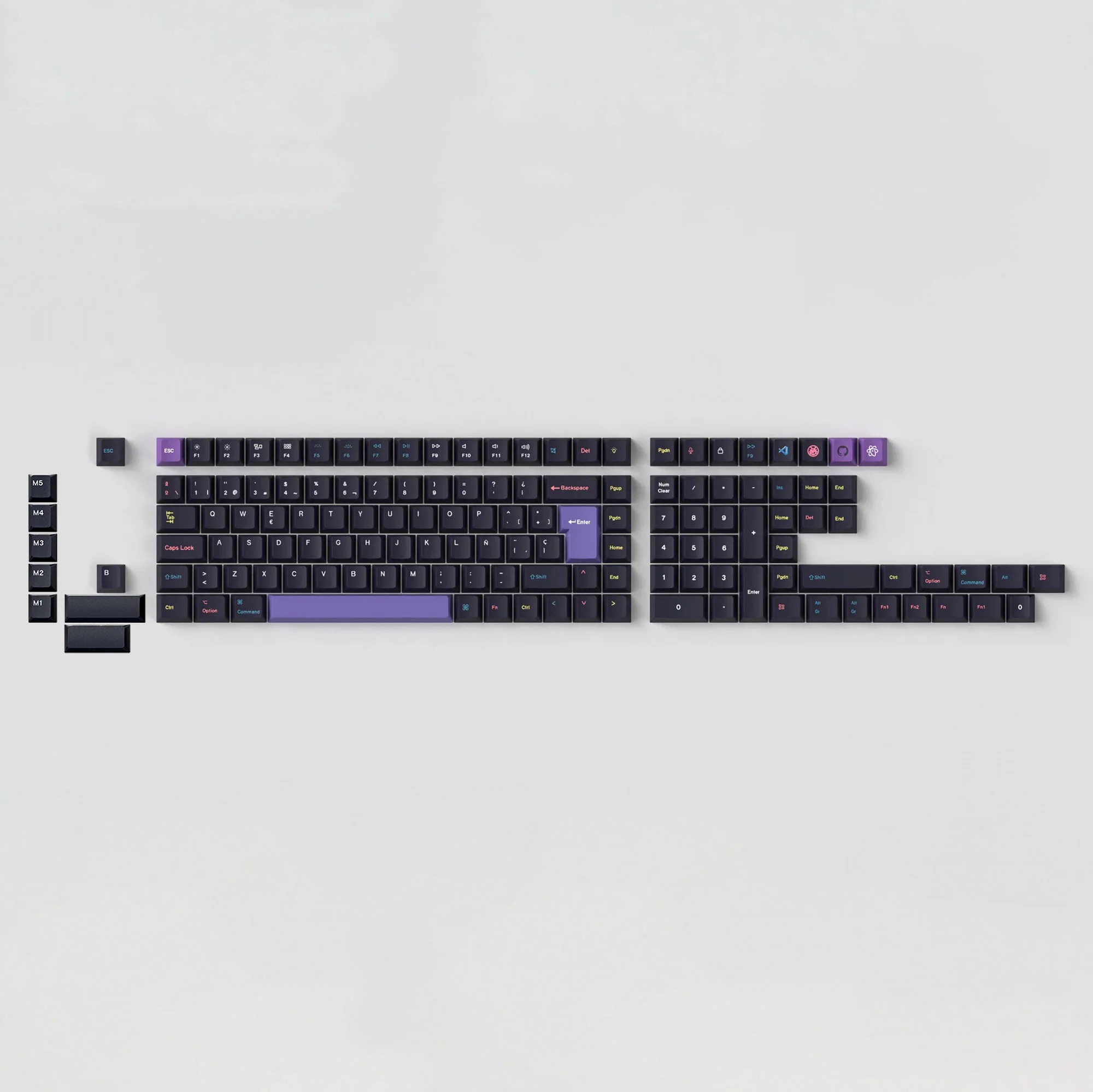 ISO Cherry Profile Dye-Sub PBT Full Set Keycap Set - Developer - Image 2
