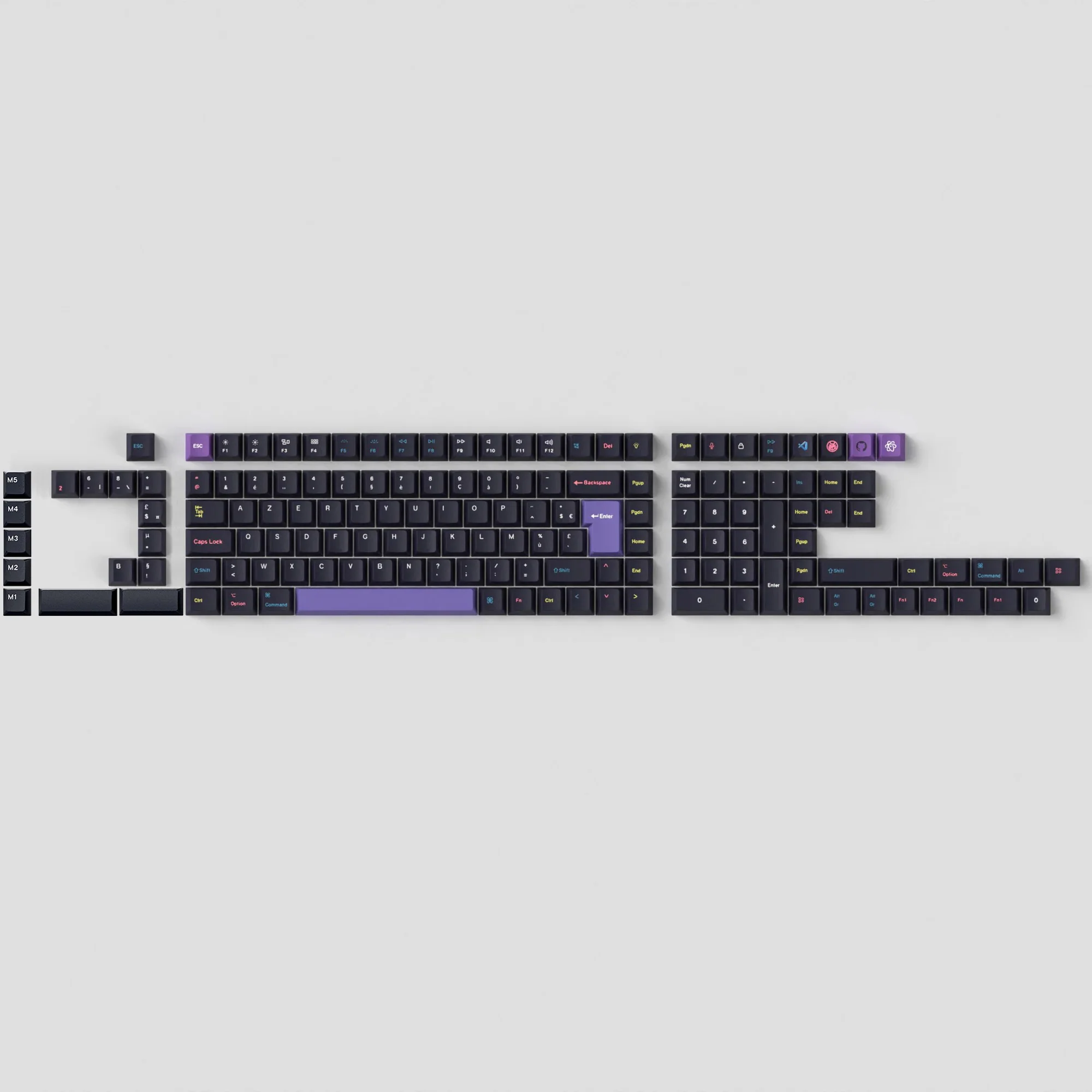 ISO Cherry Profile Dye-Sub PBT Full Set Keycap Set - Developer - Image 3