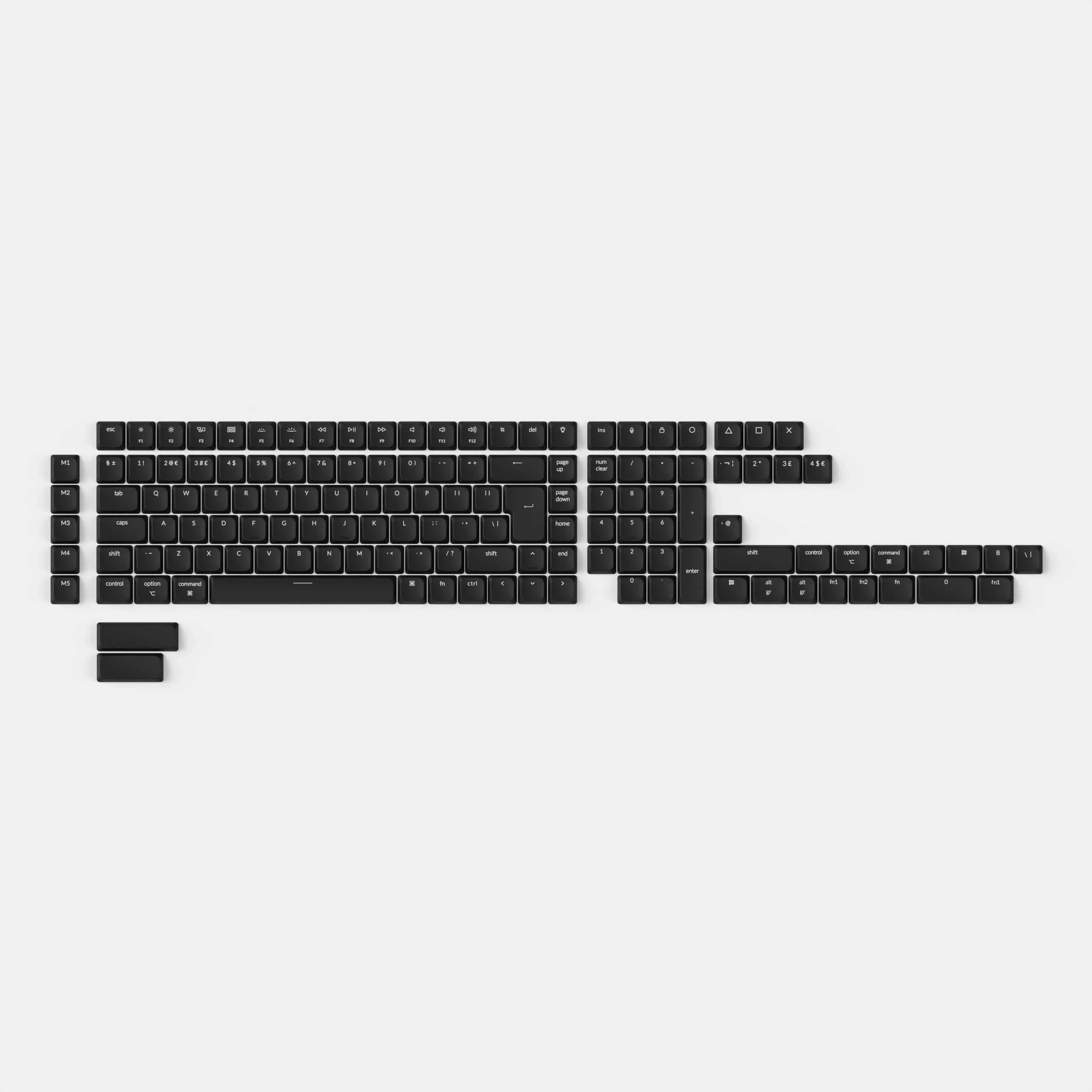 ISO Low Profile Shine-Through ABS LSA Full Set Keycap Set - Image 2