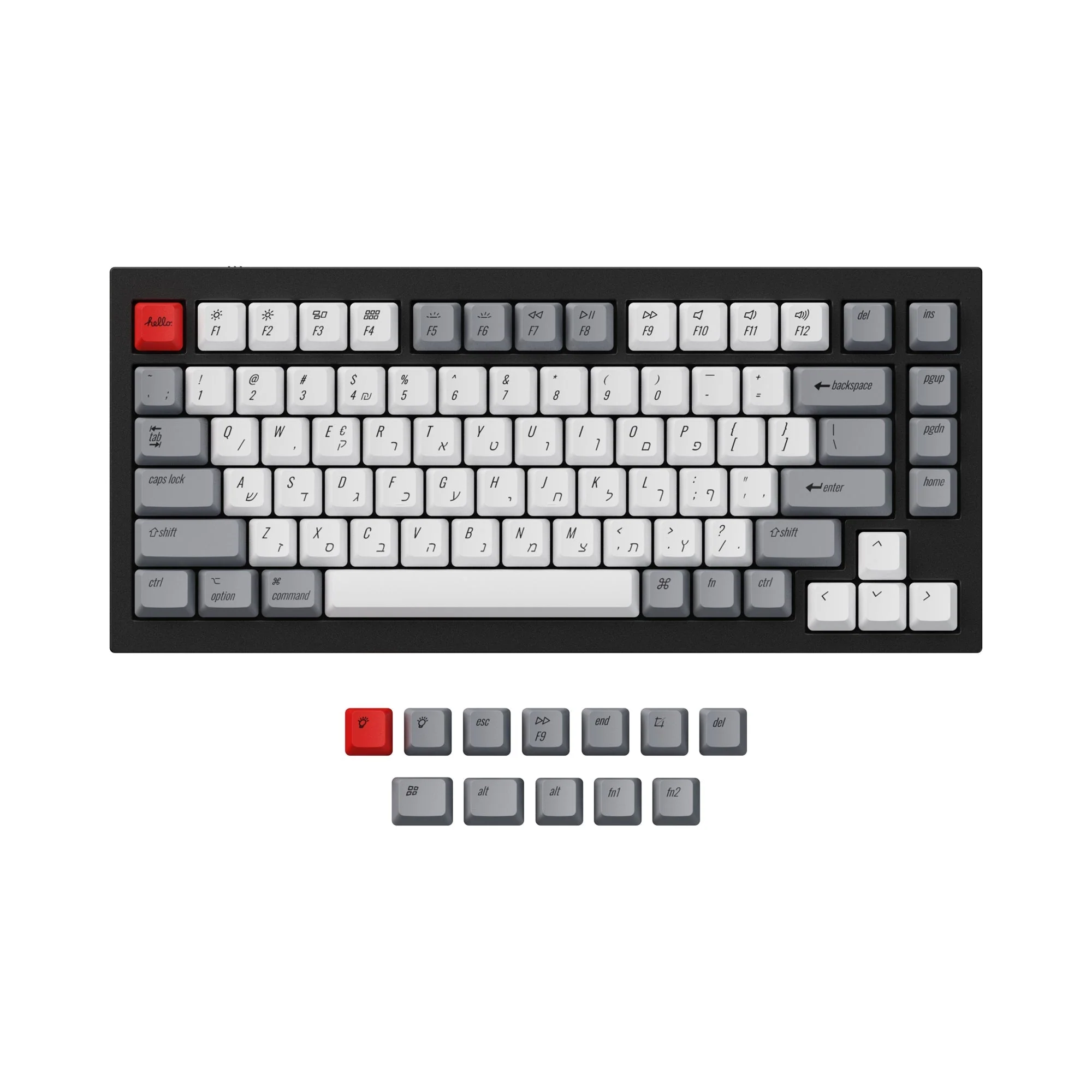 ISO & ANSI Q1 & Q2 & K2 OEM Dye-Sub PBT Keycap Set - Retro - Image 6