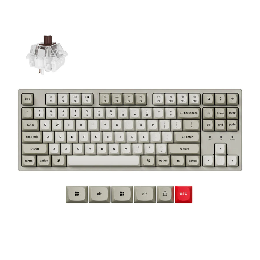 Keychron C1 Pro 8K QMK Wired Custom Mechanical Keyboard (US ANSI Layout) - Image 2