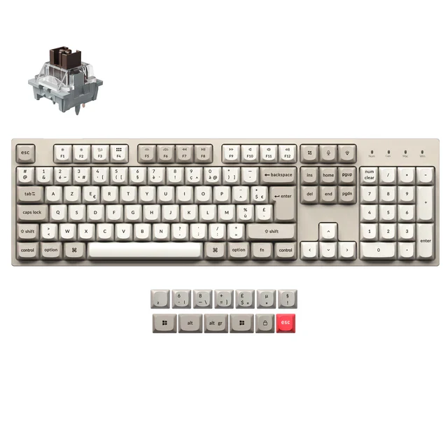 Keychron C2 Pro 8K QMK Wired Custom Mechanical Keyboard ISO Layout Collection - Image 10