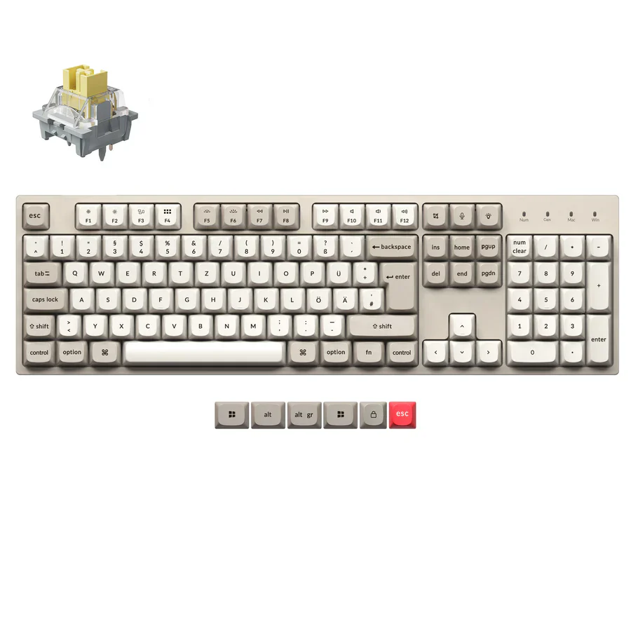 Keychron C2 Pro 8K QMK Wired Custom Mechanical Keyboard ISO Layout Collection - Image 7