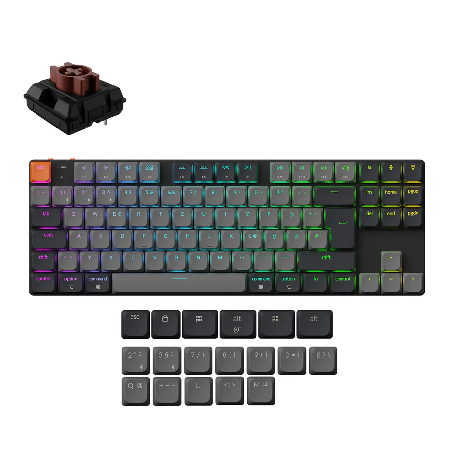Keychron K1 QMK Wireless Mechanical Keyboard (ISO Layout) - Version 6 - Image 5