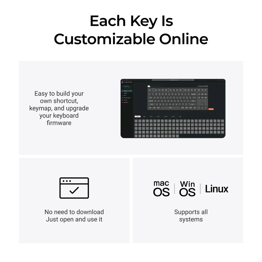 Keychron K1 QMK Wireless Mechanical Keyboard (Version 6) (US ANSI Layout) - Image 10