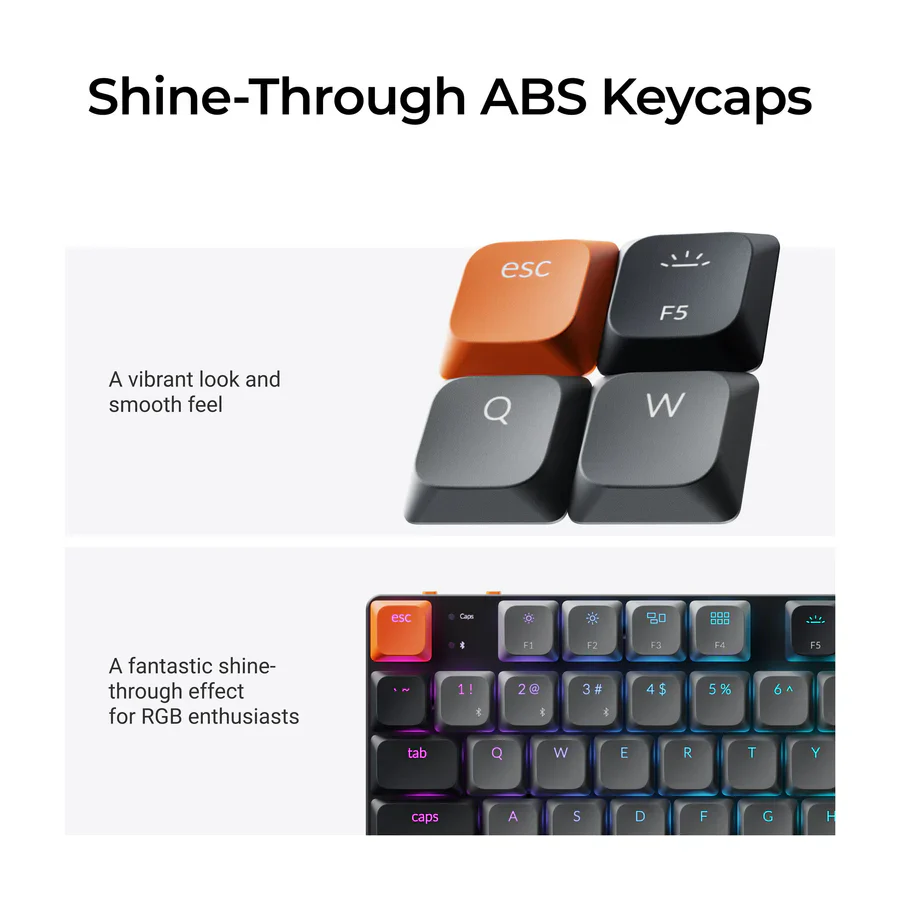 Keychron K1 QMK Wireless Mechanical Keyboard (Version 6) (US ANSI Layout) - Image 9