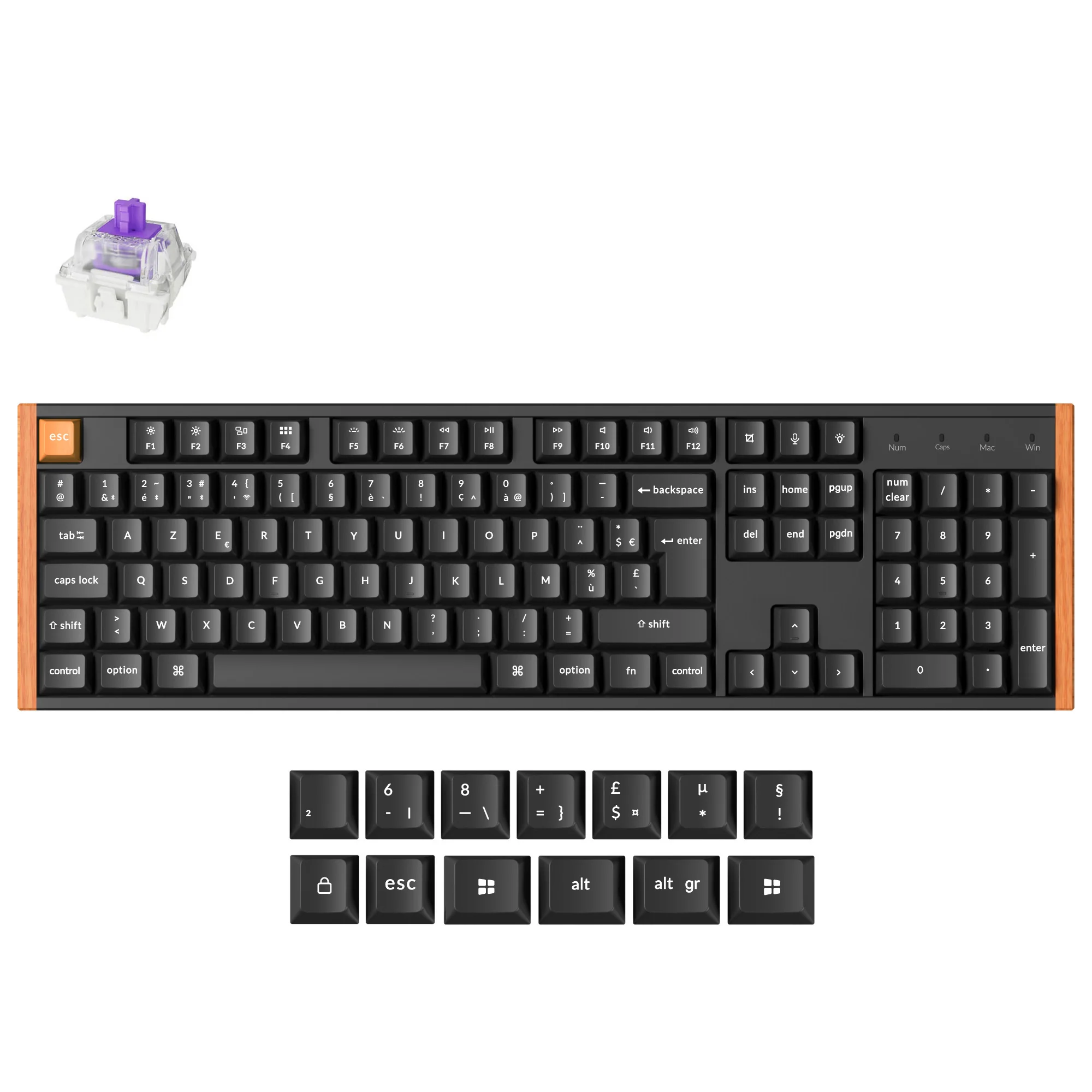 Keychron K10 HE Wireless Magnetic Switch Custom Keyboard ISO Layout Collection - Image 14