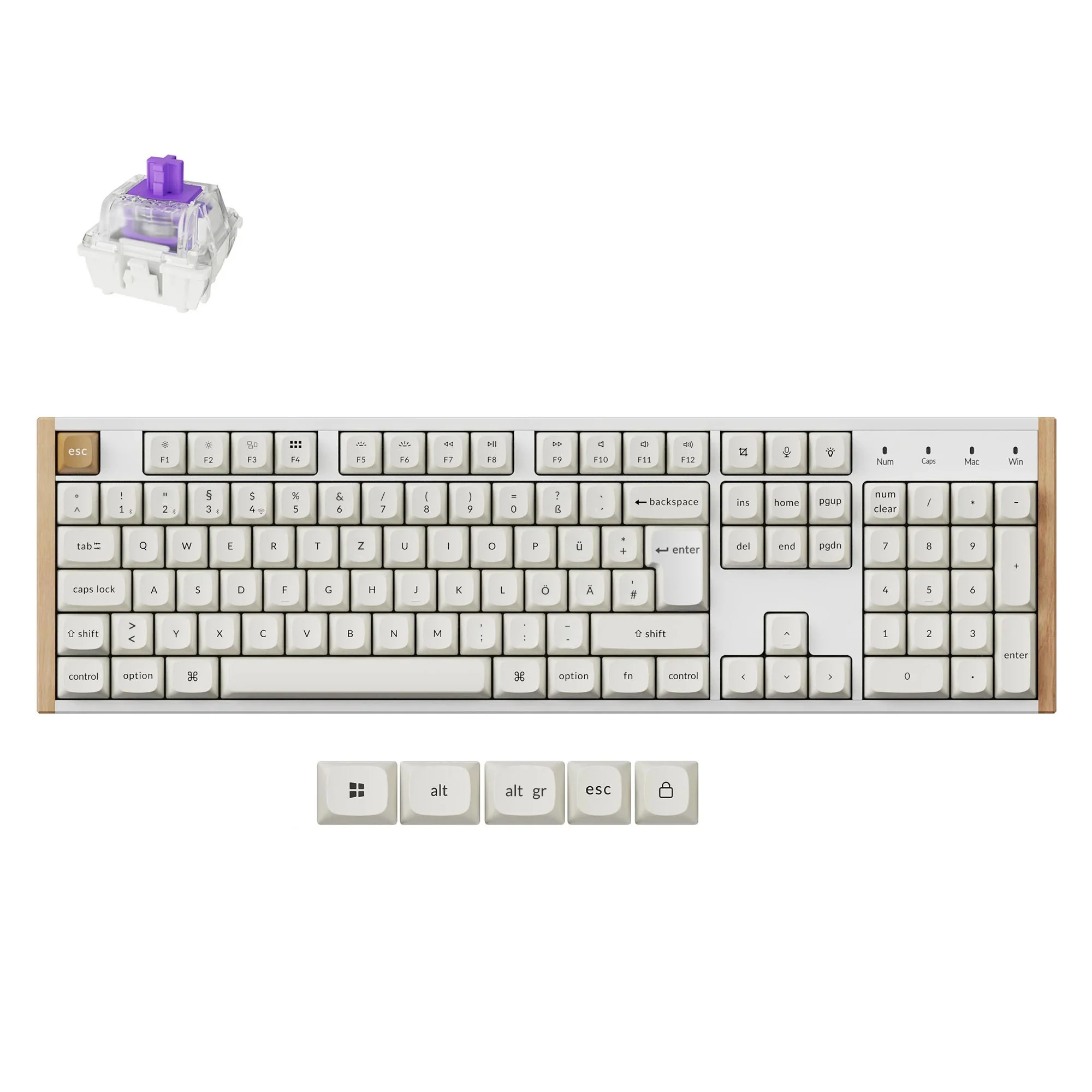 Keychron K10 HE Wireless Magnetic Switch Custom Keyboard ISO Layout Collection - Image 4