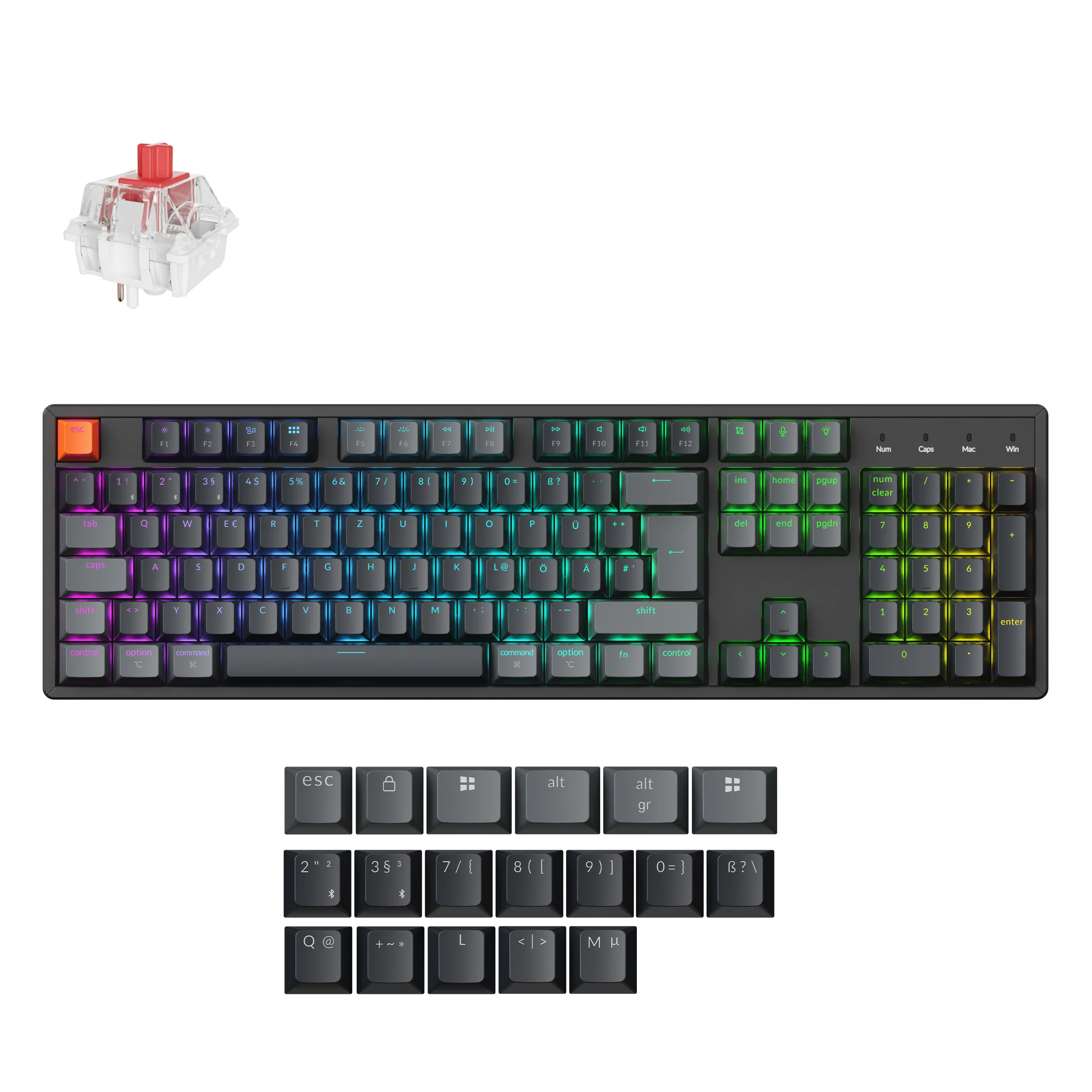 Keychron K10 QMK Wireless Mechanical Keyboard (ISO Layout) - Version 2 - Image 4