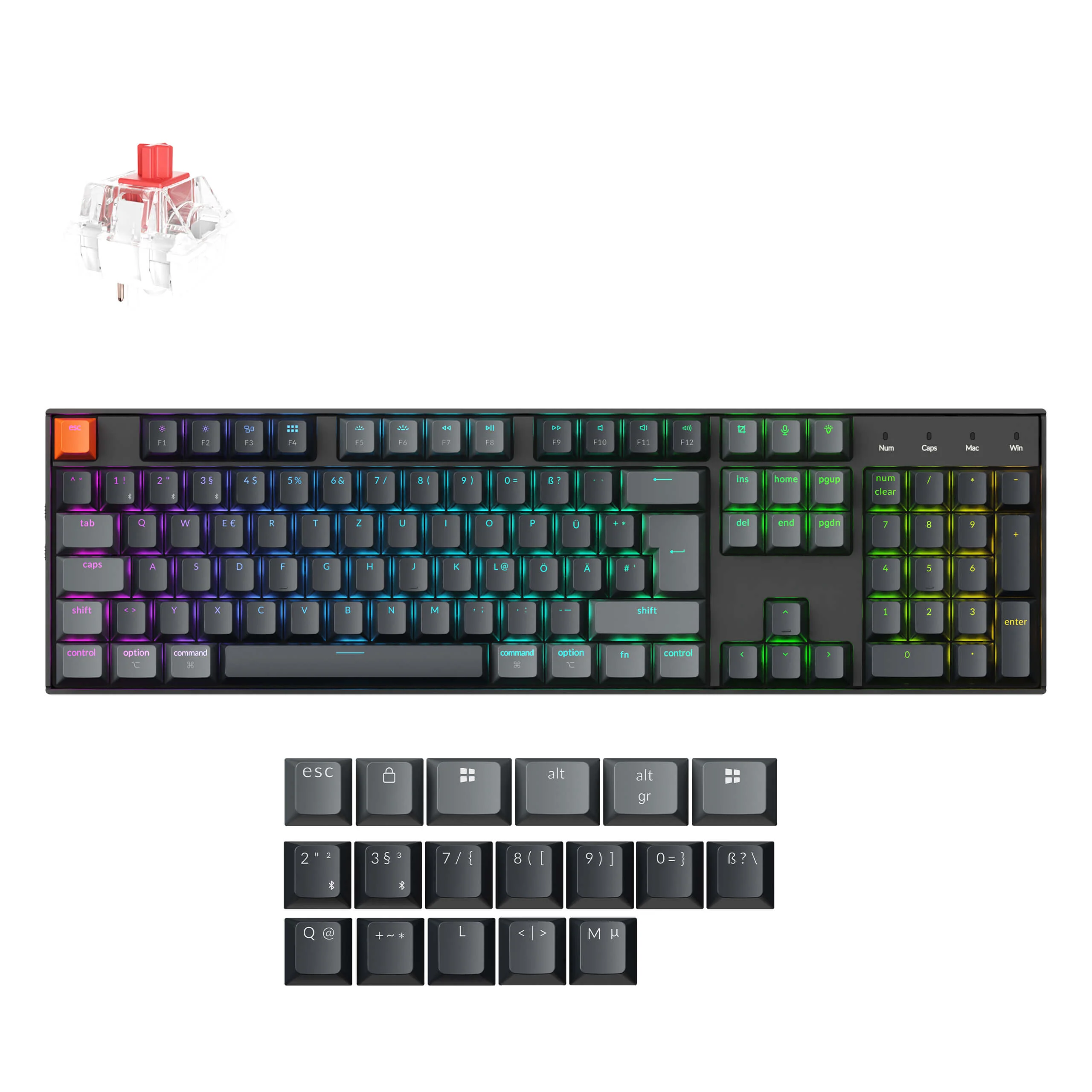 Keychron K10 QMK Wireless Mechanical Keyboard (ISO Layout) - Version 2 - Image 40