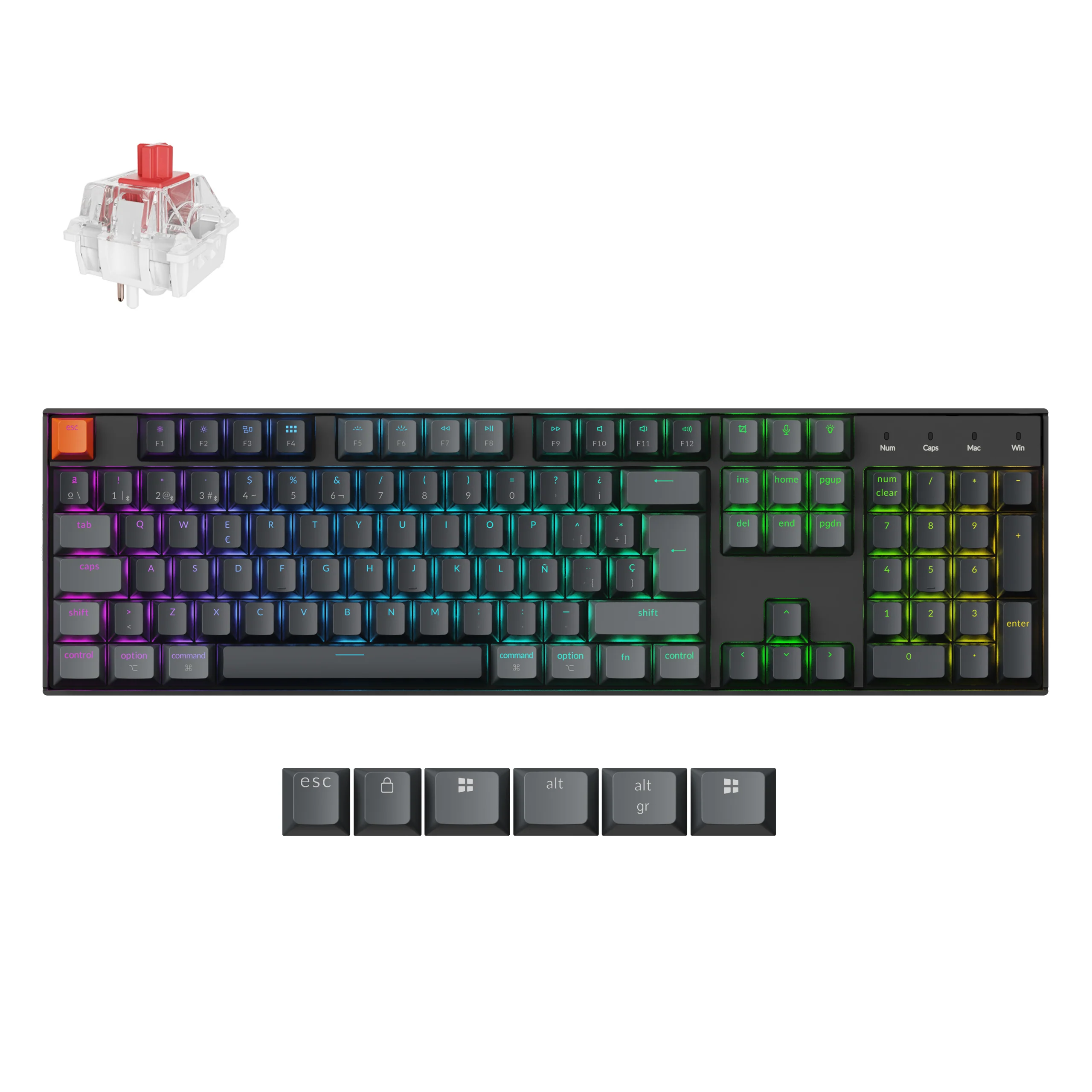 Keychron K10 QMK Wireless Mechanical Keyboard (ISO Layout) - Version 2 - Image 7
