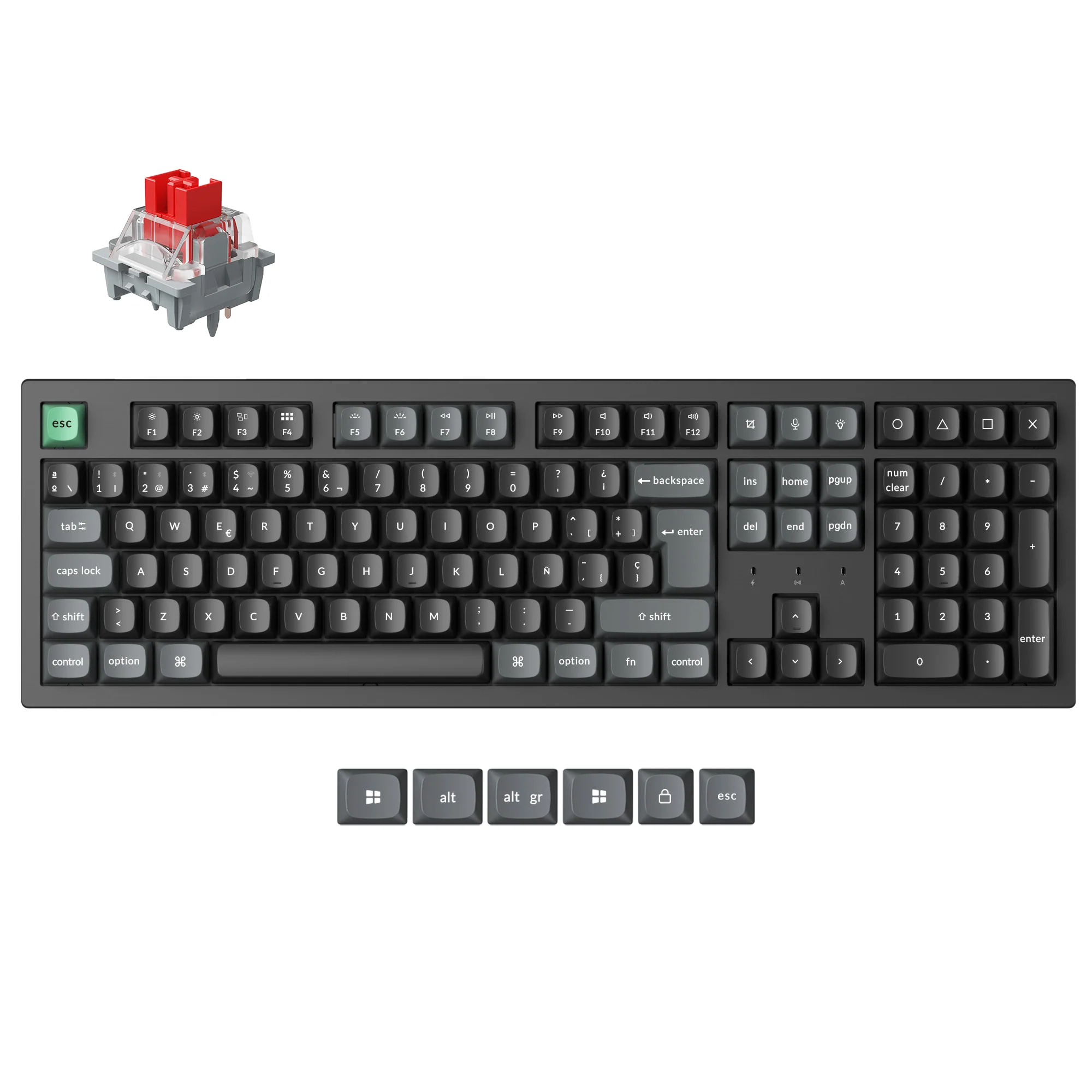 Keychron K10 Ultra 8K Wireless Custom Mechanical Keyboard (ISO Layout) - Image 3