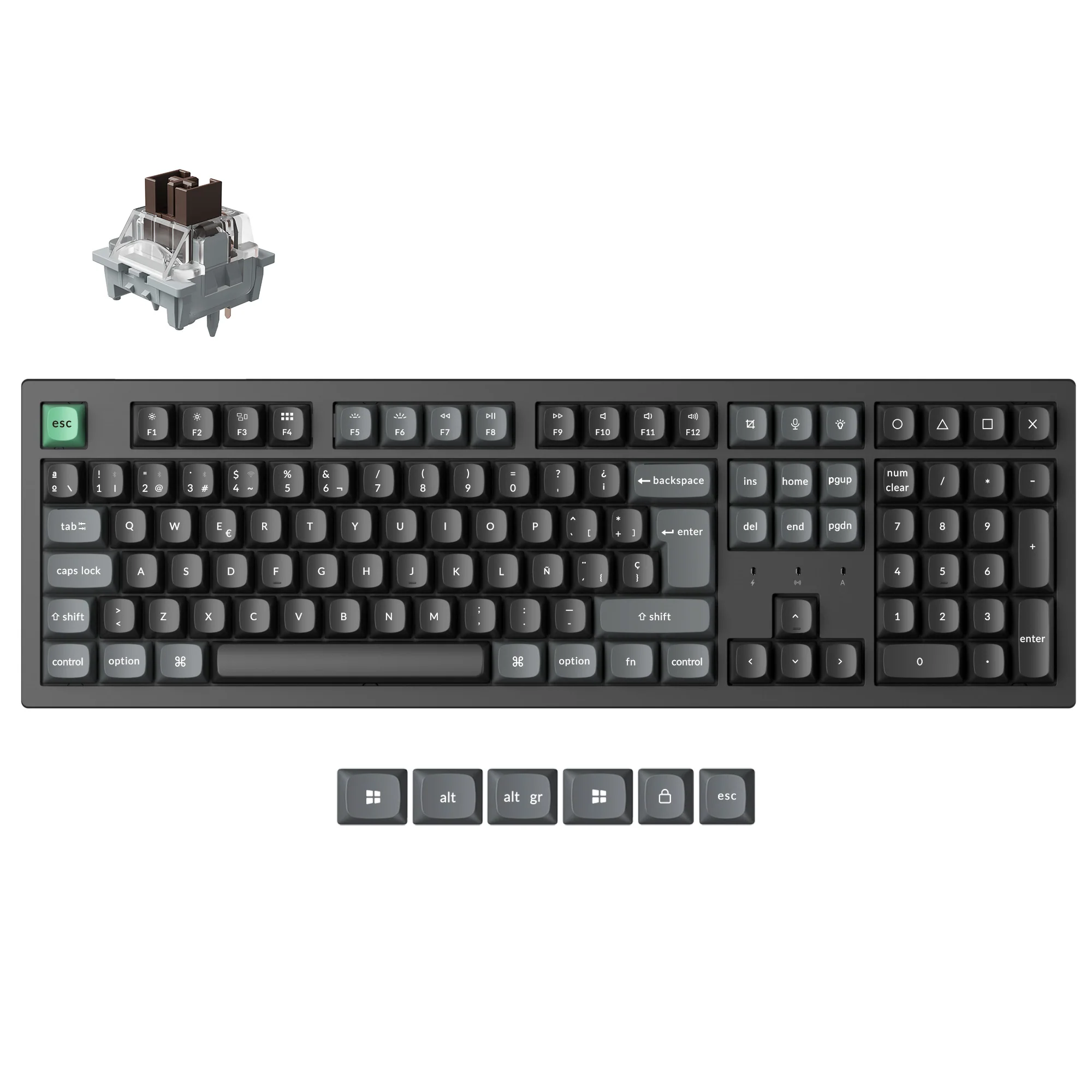 Keychron K10 Ultra 8K Wireless Custom Mechanical Keyboard (ISO Layout) - Image 5