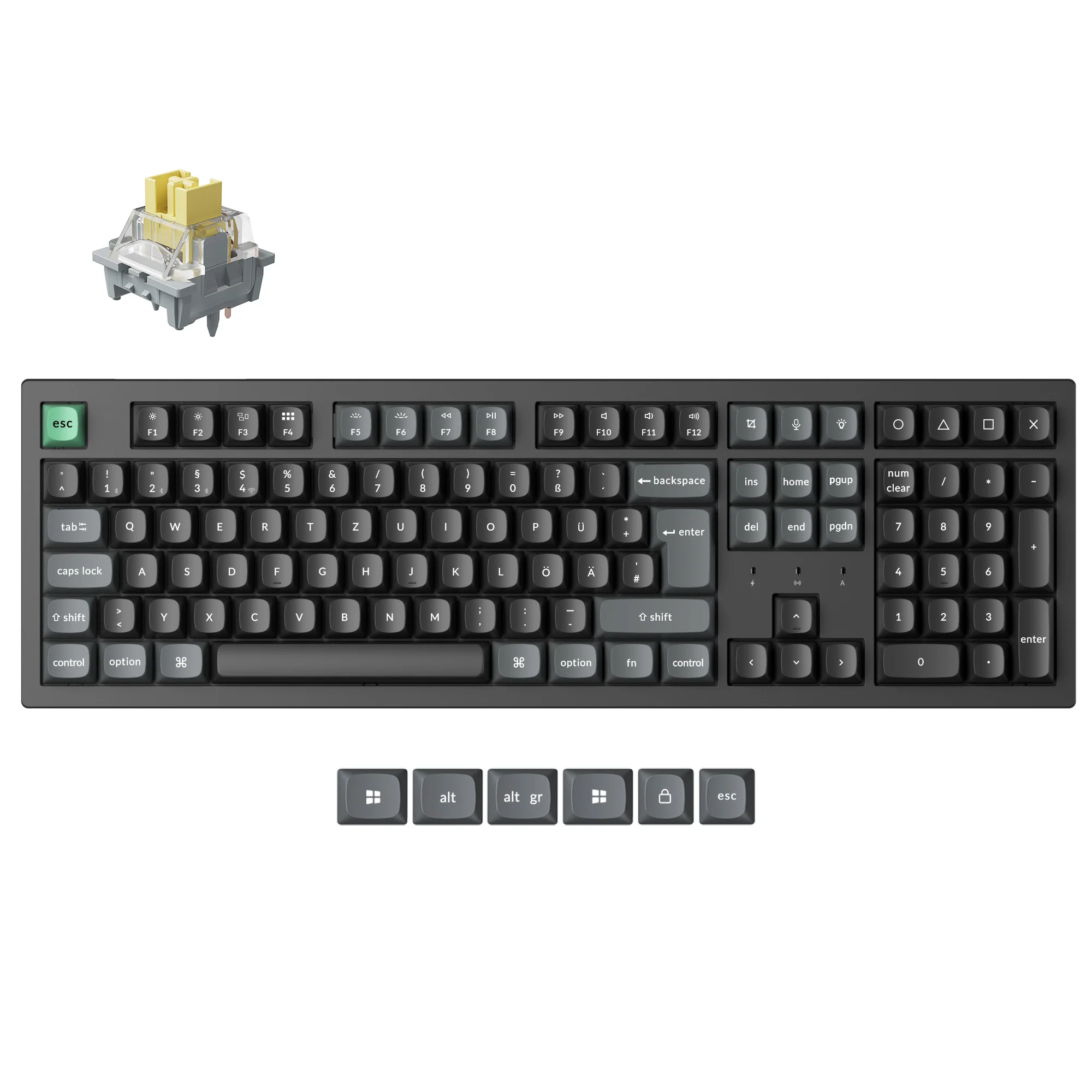 Keychron K10 Ultra 8K Wireless Custom Mechanical Keyboard (ISO Layout) - Image 6