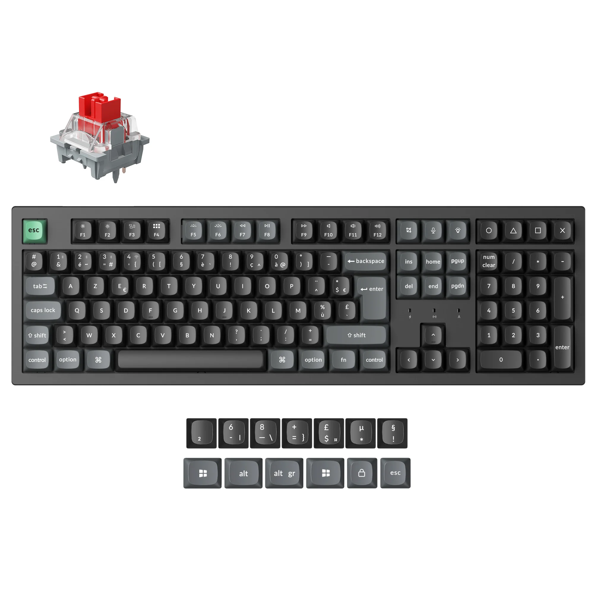 Keychron K10 Ultra 8K Wireless Custom Mechanical Keyboard (ISO Layout) - Image 8