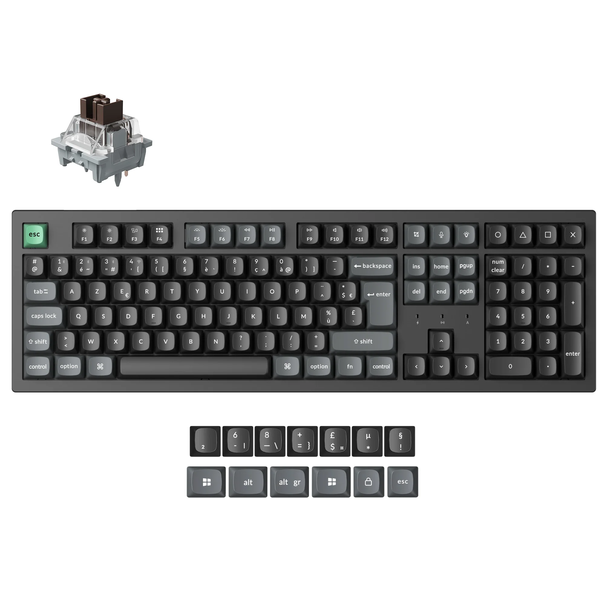 Keychron K10 Ultra 8K Wireless Custom Mechanical Keyboard (ISO Layout) - Image 9