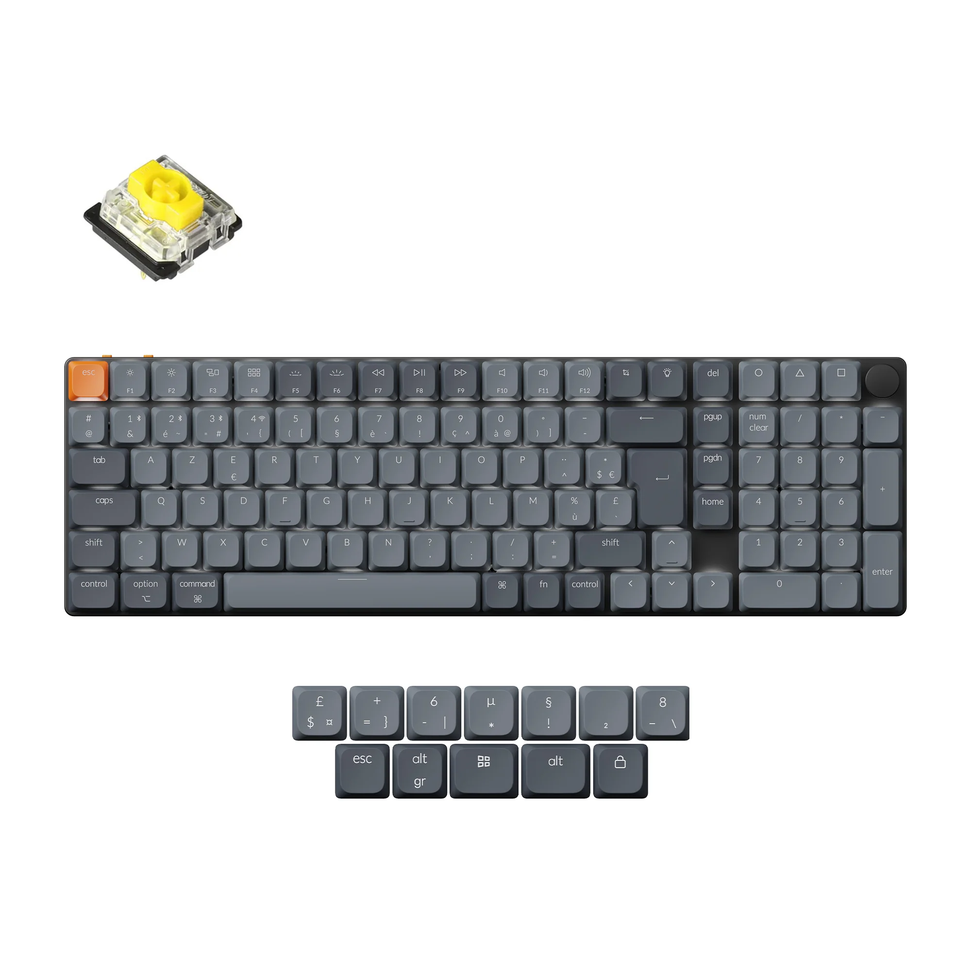 Keychron K17 Max QMK Wireless Custom Mechanical Keyboard ISO Layout Collection - Image 12