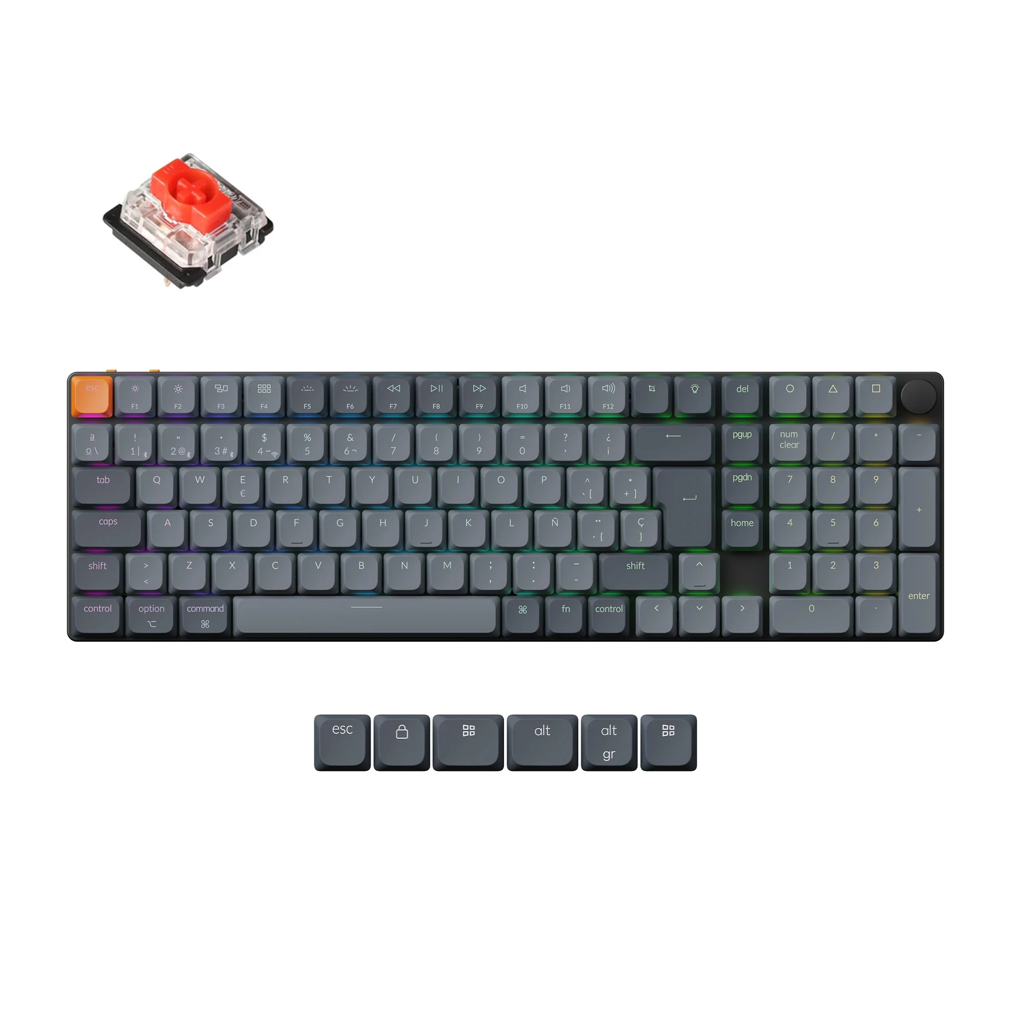 Keychron K17 Max QMK Wireless Custom Mechanical Keyboard ISO Layout Collection - Image 13