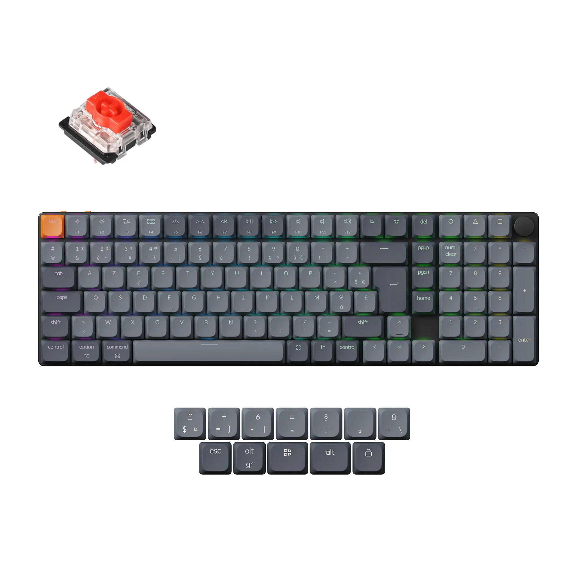 Keychron K17 Max QMK Wireless Custom Mechanical Keyboard ISO Layout Collection - Image 16