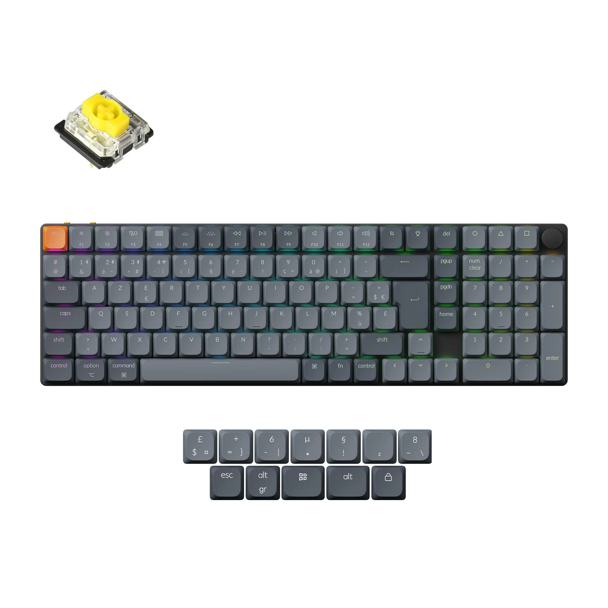 Keychron K17 Max QMK Wireless Custom Mechanical Keyboard ISO Layout Collection - Image 18