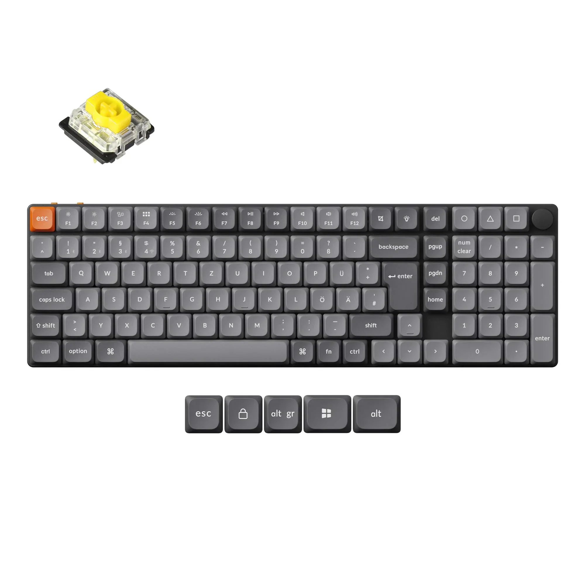 Keychron K17 Max QMK Wireless Custom Mechanical Keyboard ISO Layout Collection - Image 6