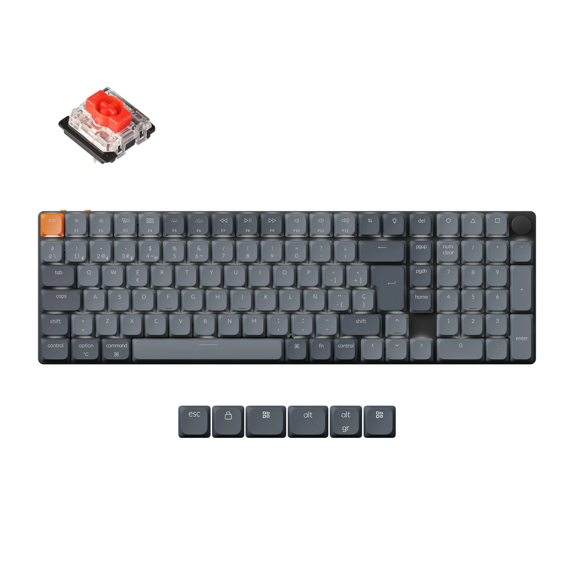 Keychron K17 Max QMK Wireless Custom Mechanical Keyboard ISO Layout Collection - Image 7