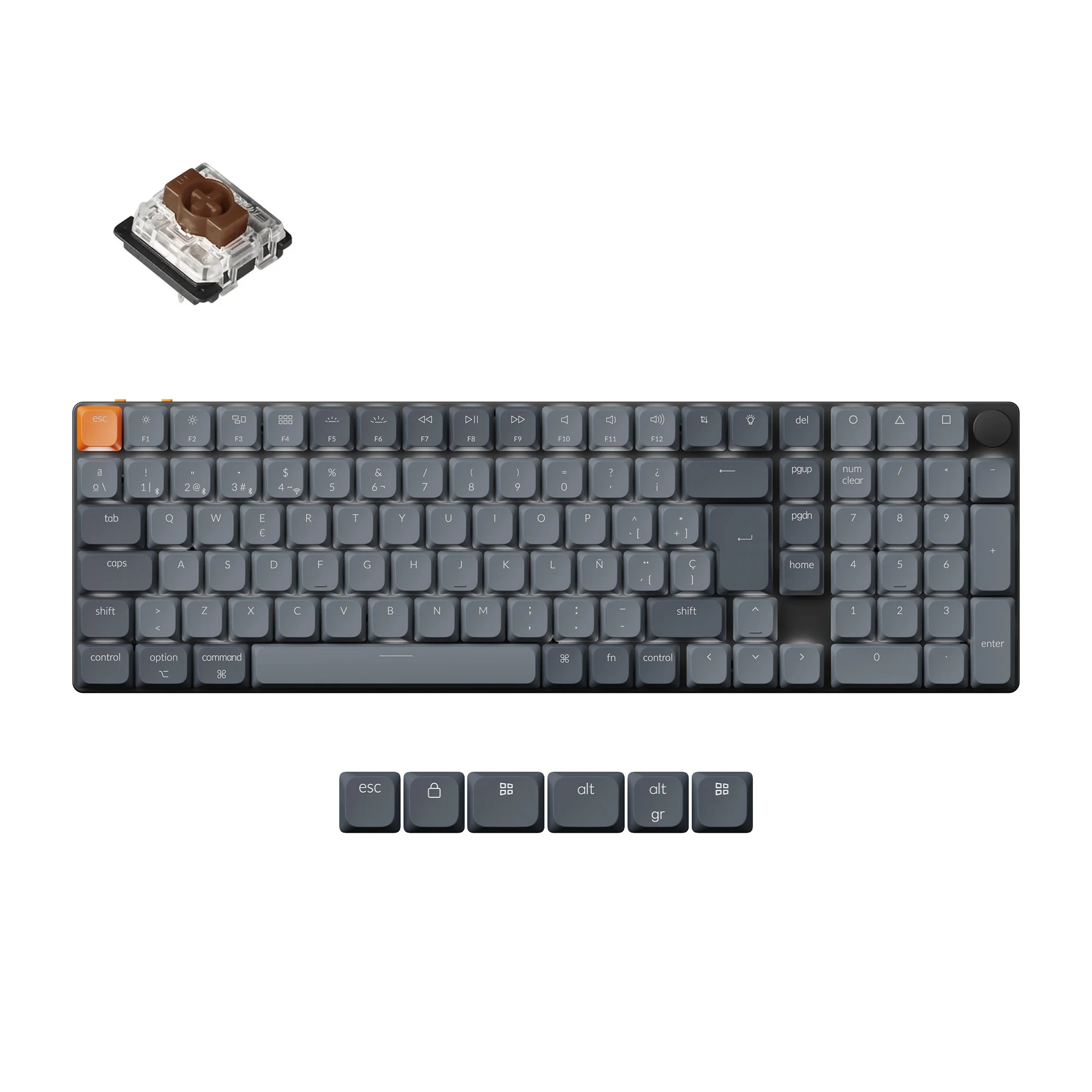 Keychron K17 Max QMK Wireless Custom Mechanical Keyboard ISO Layout Collection - Image 8