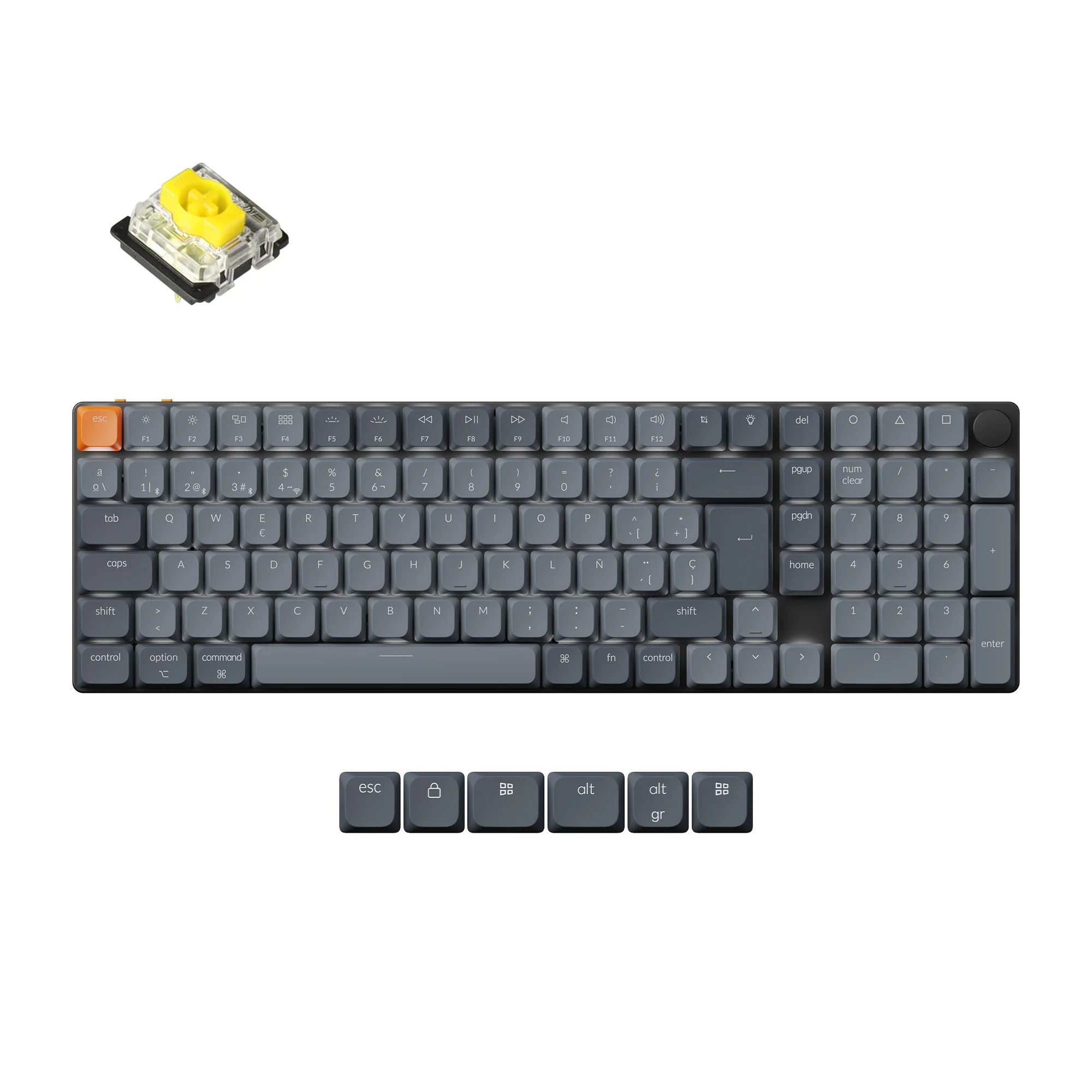 Keychron K17 Max QMK Wireless Custom Mechanical Keyboard ISO Layout Collection - Image 9