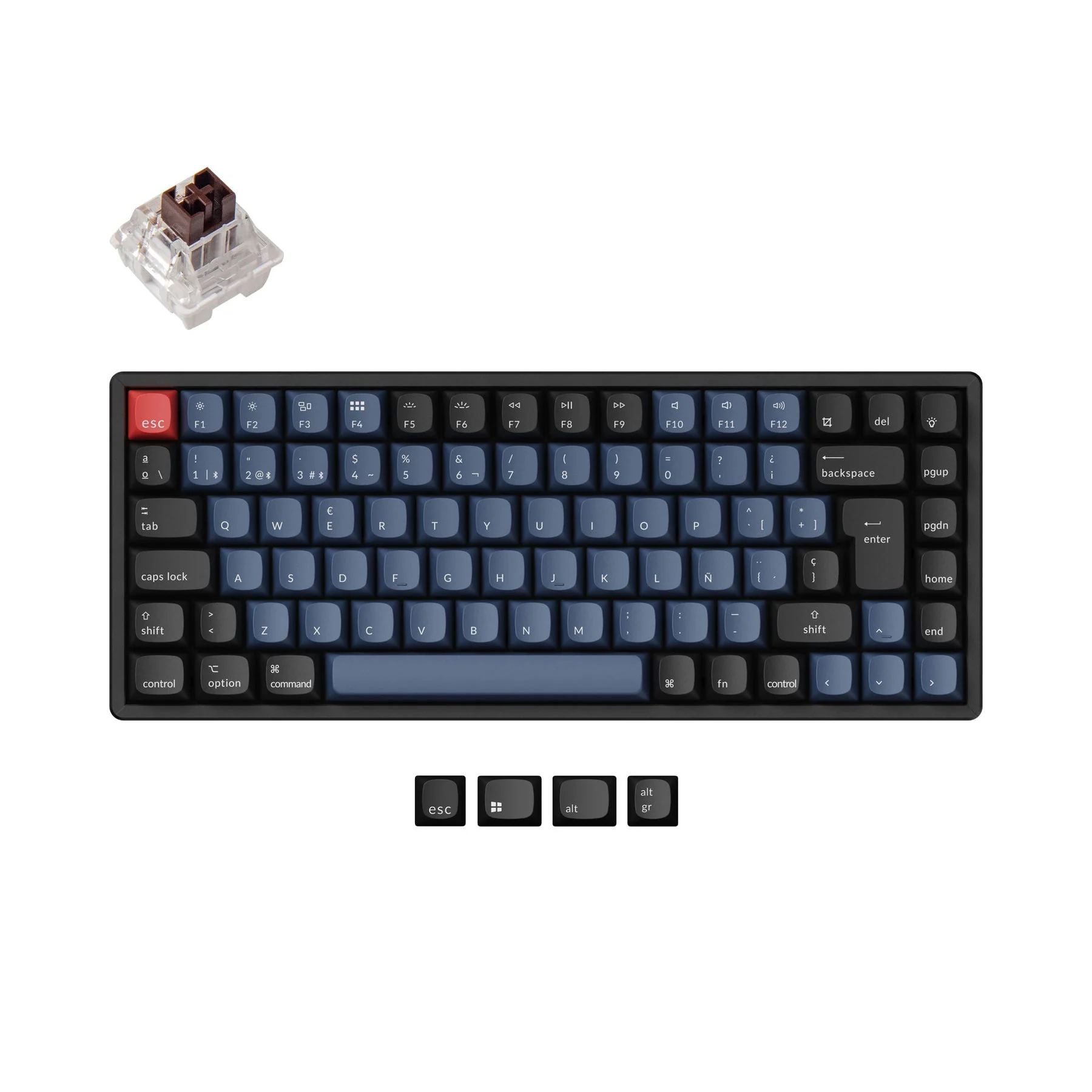 Keychron K2 Pro QMK/VIA Wireless Mechanical Keyboard ISO Layout Collection - Image 11