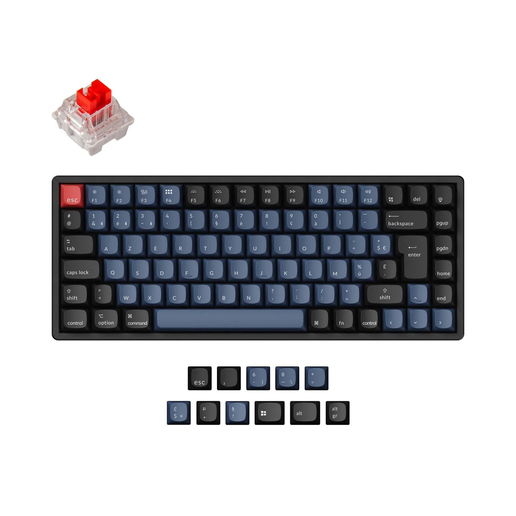 Keychron K2 Pro QMK/VIA Wireless Mechanical Keyboard ISO Layout Collection - Image 7