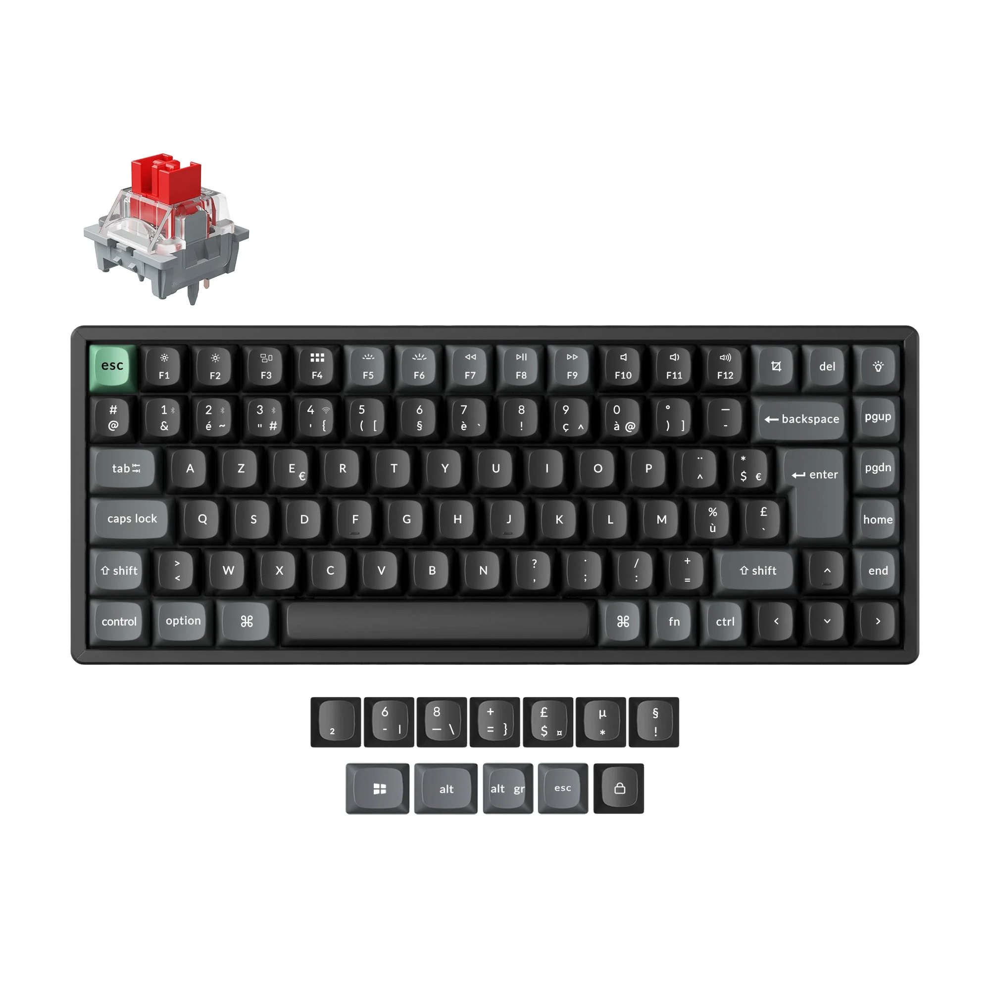 Keychron K2 Ultra 8K Wireless Custom Mechanical Keyboard ISO Layout Collection - Image 11