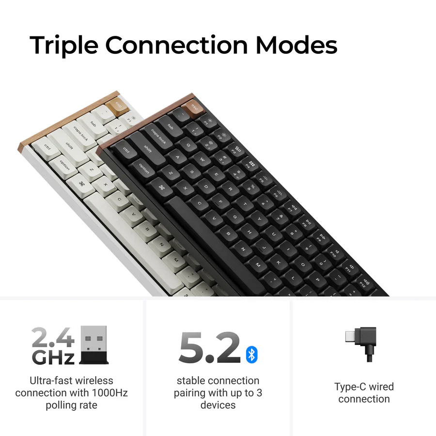 Keychron K3 HE Wireless Magnetic Switch Custom Keyboard(US ANSI Layout) - Image 4