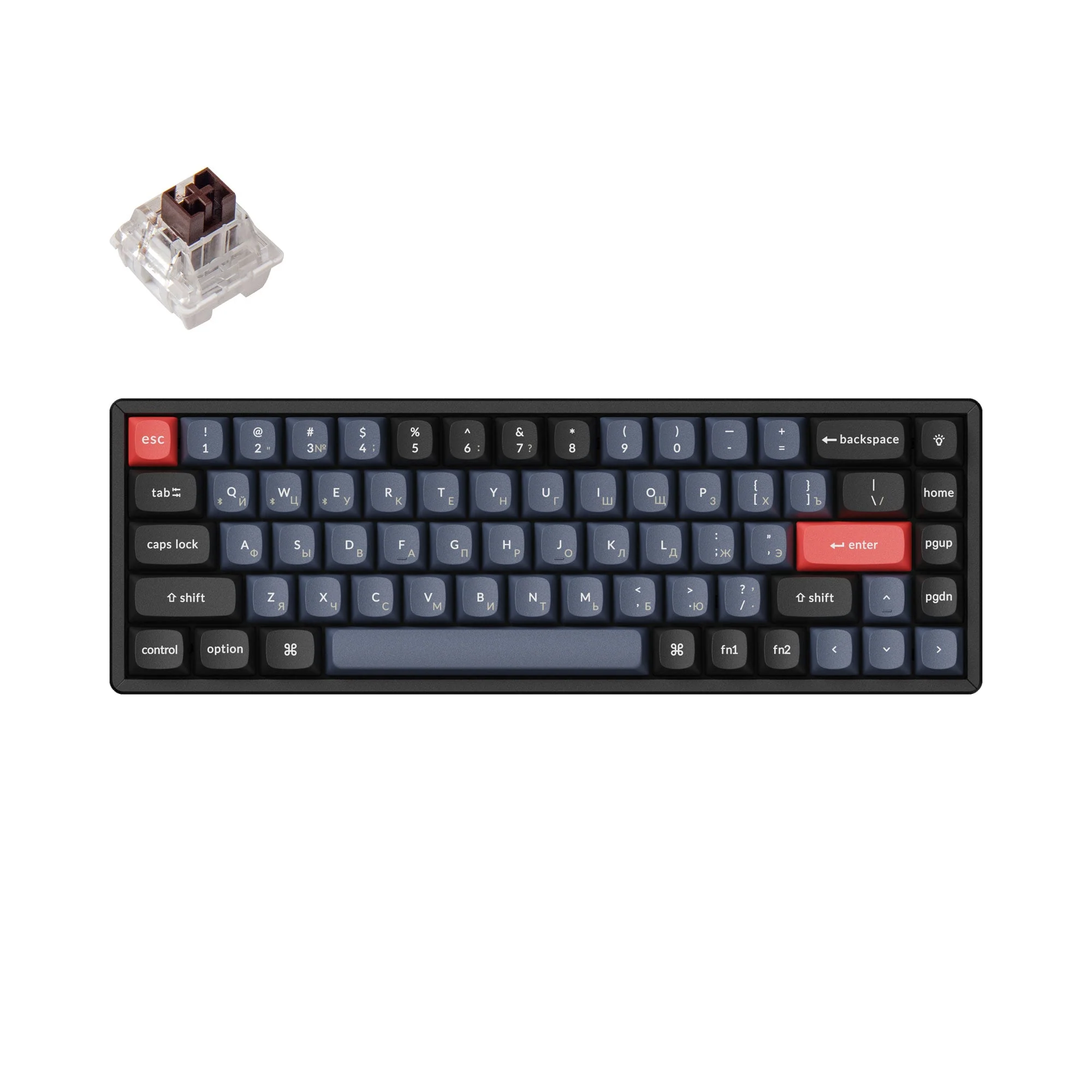 Keychron K6 Pro QMK/VIA Wireless Custom Mechanical Keyboard (Russian RU Layout) - Image 2