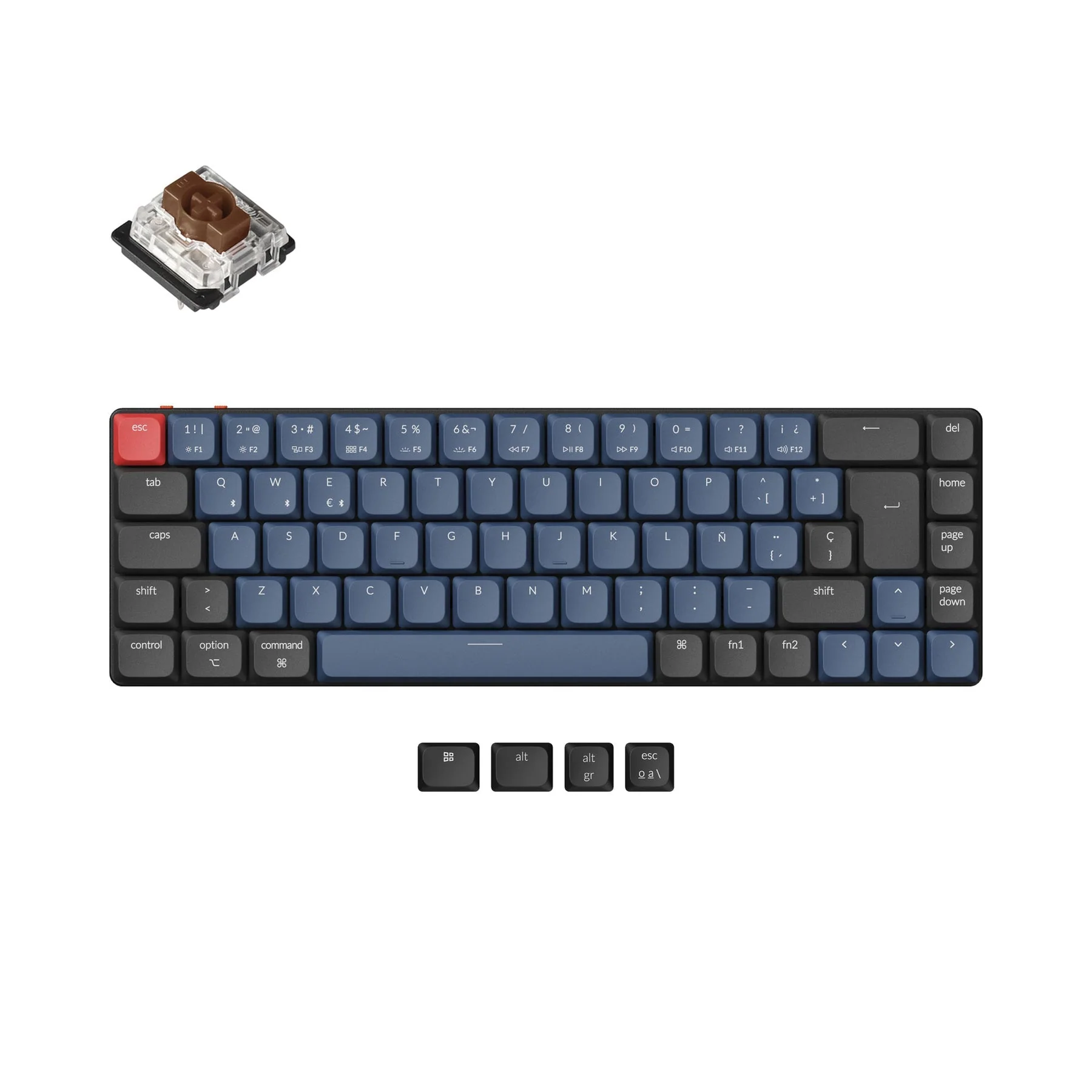 Keychron K7 Pro QMK/VIA Wireless Custom Mechanical Keyboard ISO Layout Collection - Image 10
