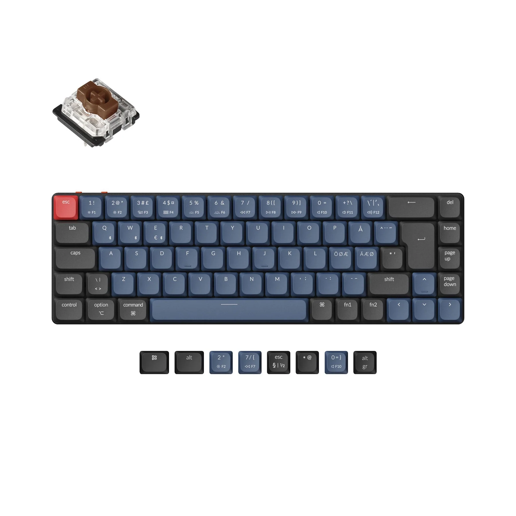 Keychron K7 Pro QMK/VIA Wireless Custom Mechanical Keyboard ISO Layout Collection - Image 12