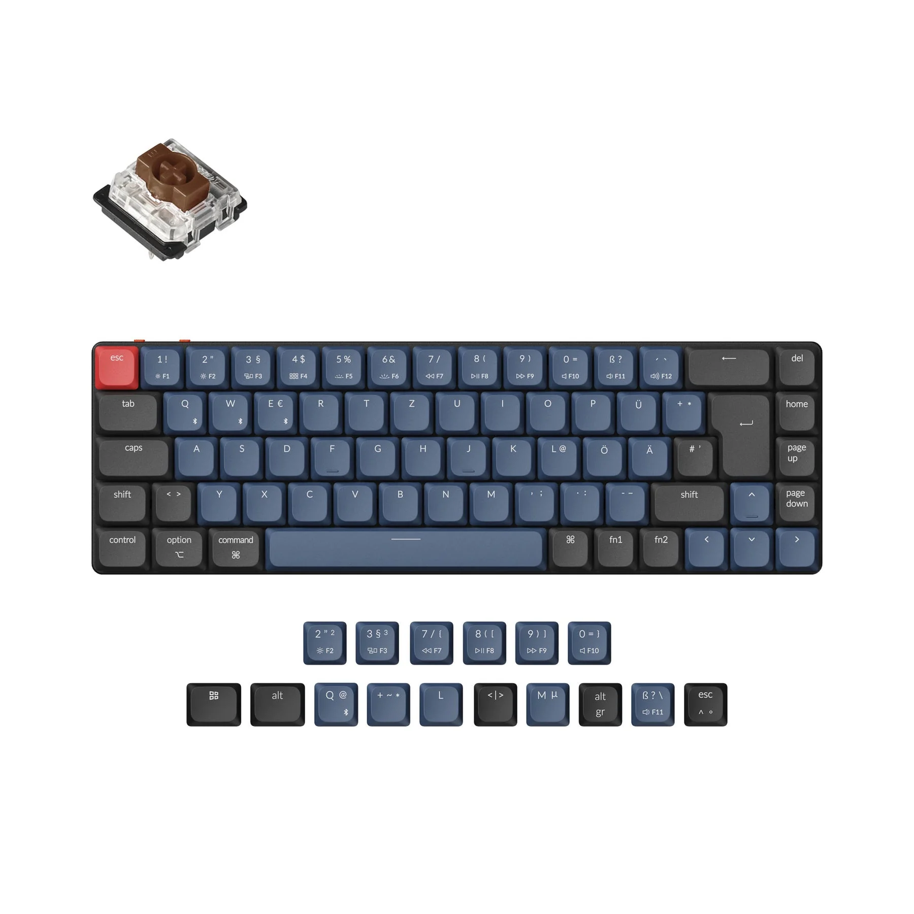 Keychron K7 Pro QMK/VIA Wireless Custom Mechanical Keyboard ISO Layout Collection - Image 4