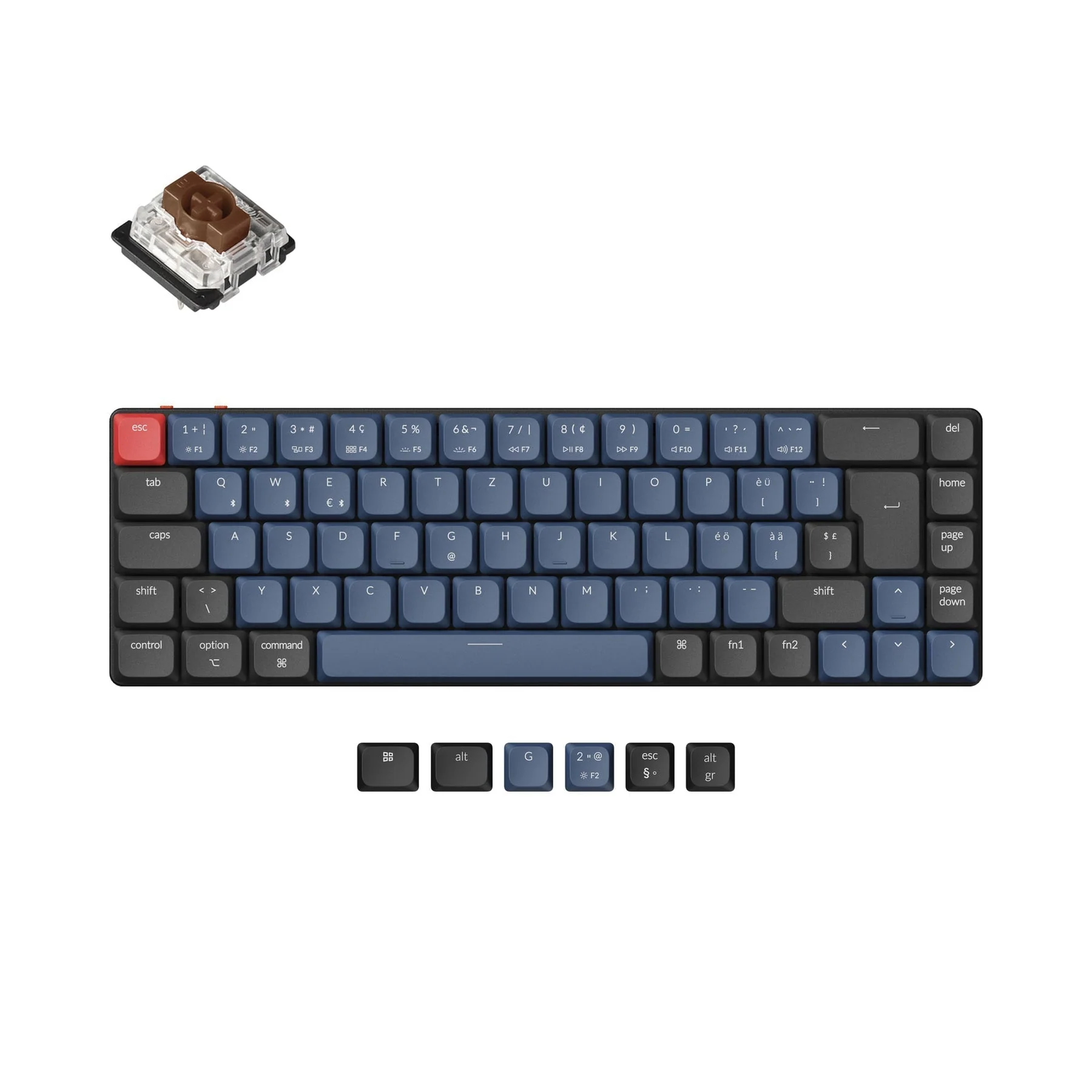 Keychron K7 Pro QMK/VIA Wireless Custom Mechanical Keyboard ISO Layout Collection - Image 6