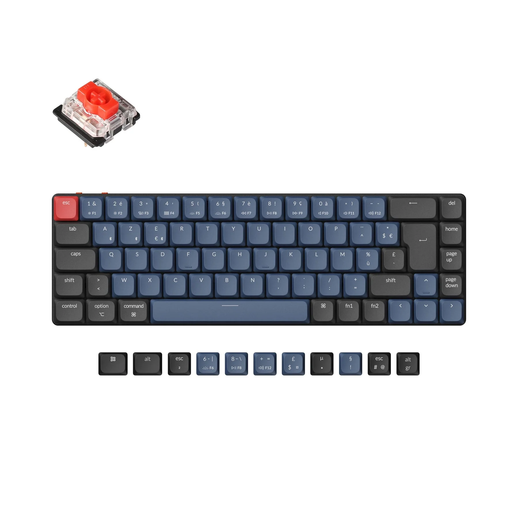Keychron K7 Pro QMK/VIA Wireless Custom Mechanical Keyboard ISO Layout Collection - Image 7