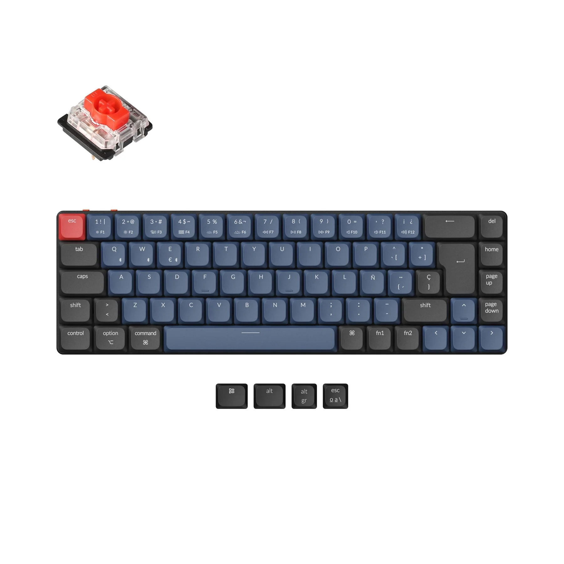 Keychron K7 Pro QMK/VIA Wireless Custom Mechanical Keyboard ISO Layout Collection - Image 9