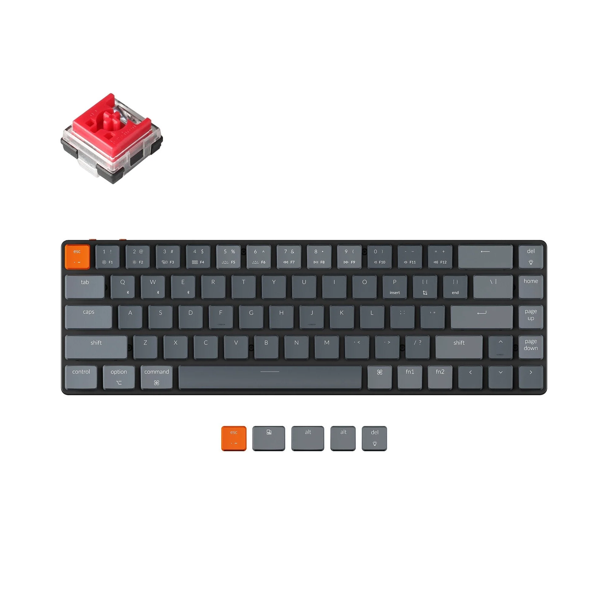 Keychron K7 Ultra-slim Wireless Mechanical Keyboard (US ANSI Layout) - Image 12
