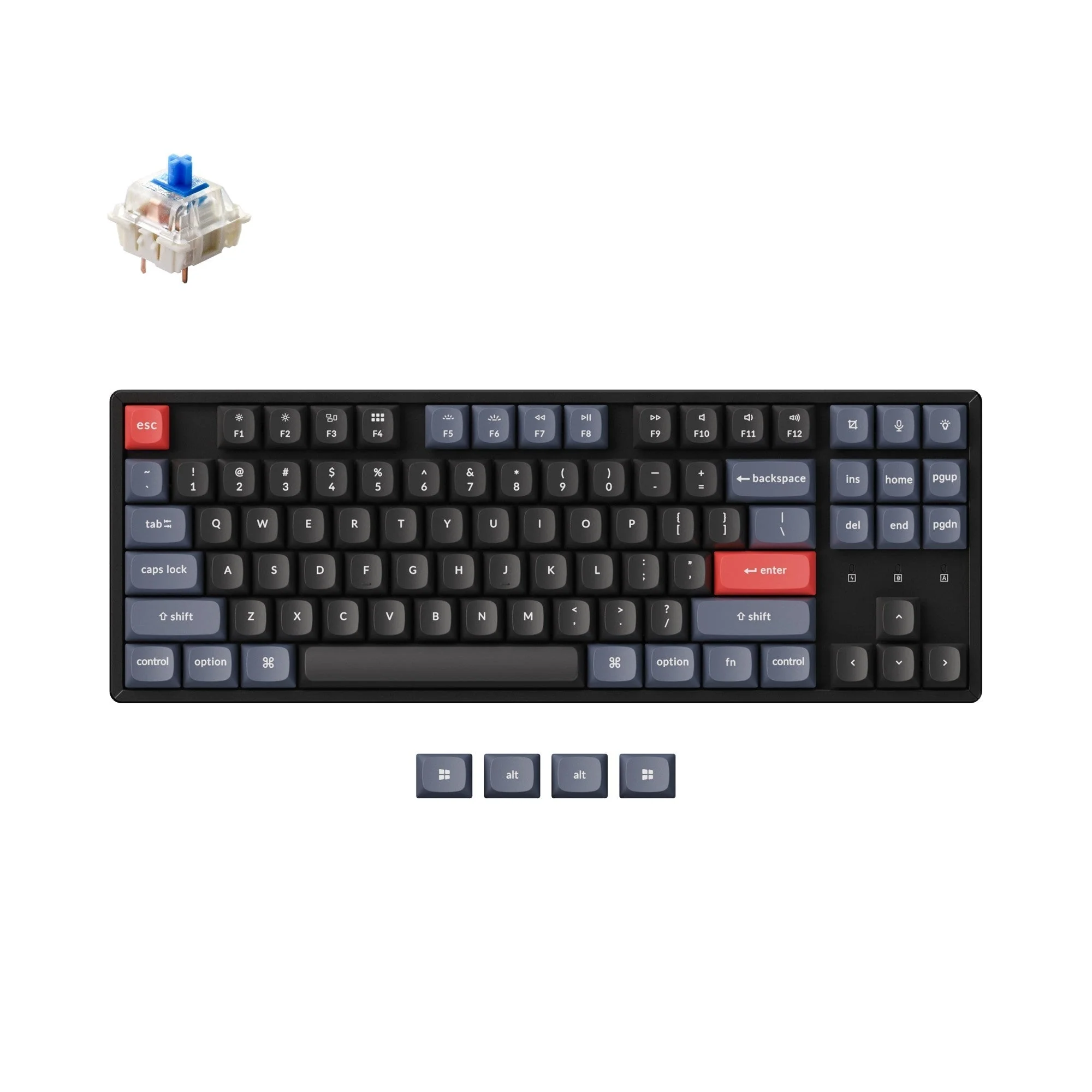 Keychron K8 Pro QMK/VIA Wireless Mechanical Keyboard (US ANSI Layout) - Image 8