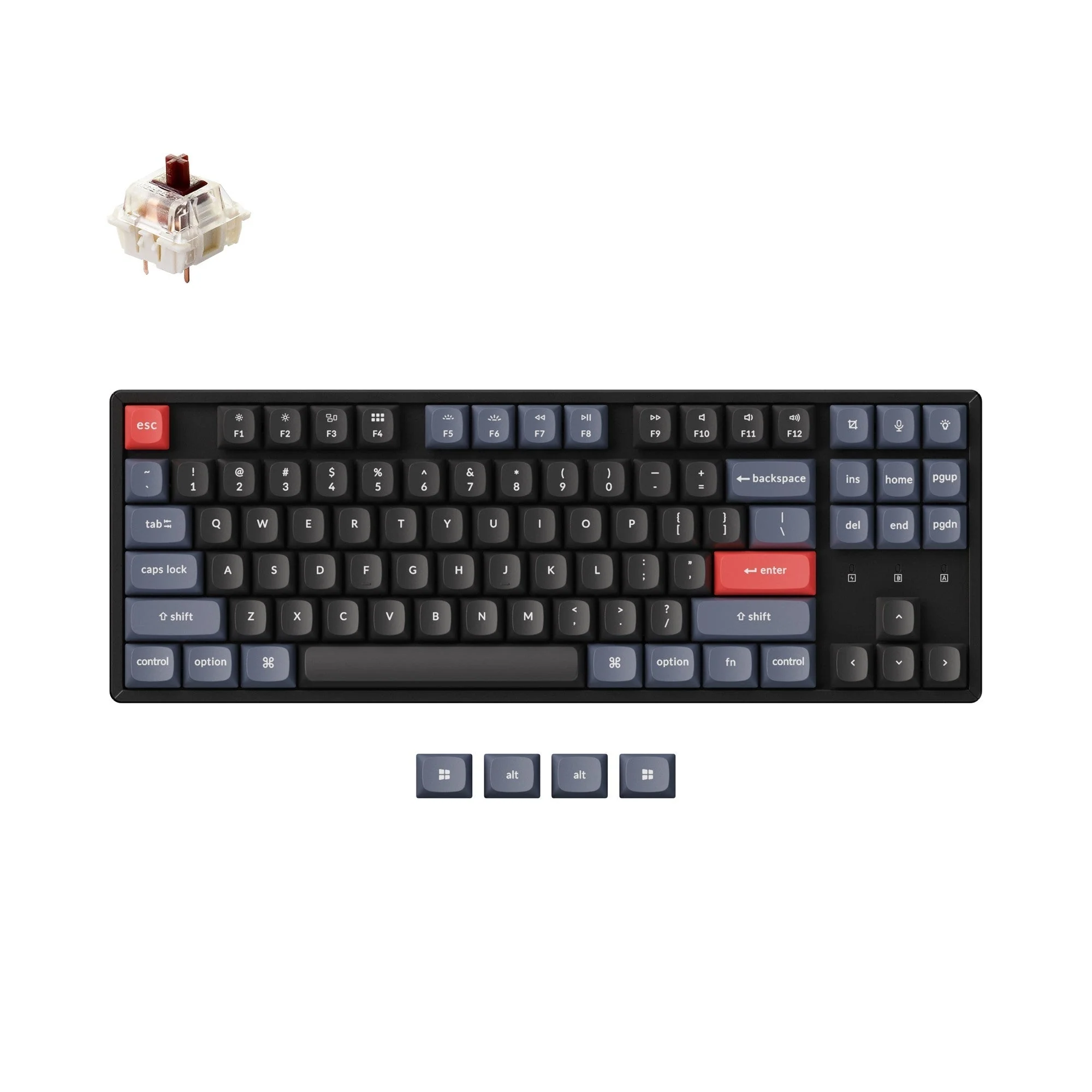 Keychron K8 Pro QMK/VIA Wireless Mechanical Keyboard (US ANSI Layout) - Image 9
