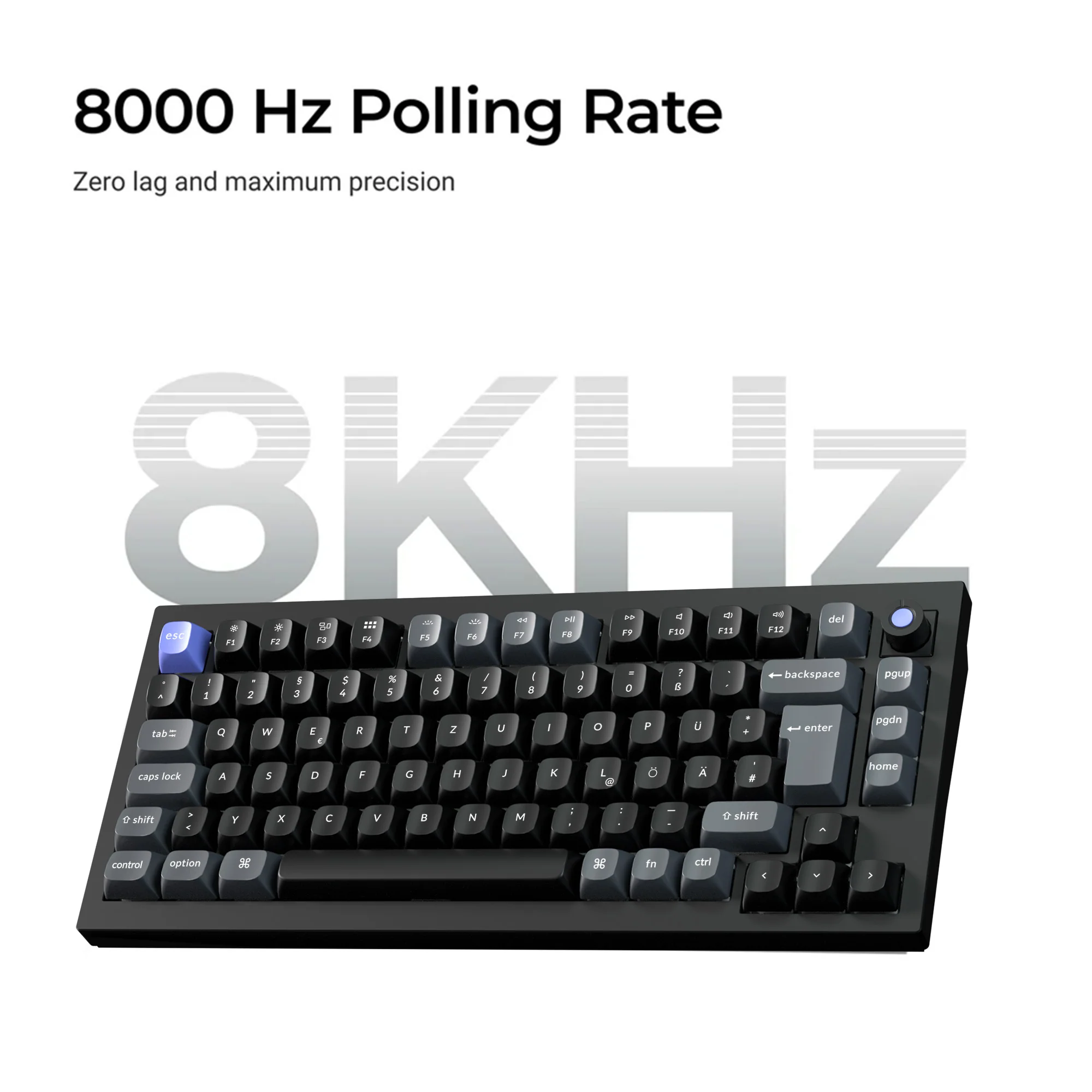 Keychron Q1 HE 8K Magnetic Switch Keyboard (ISO layout Only Wired Keyboard) - Image 4