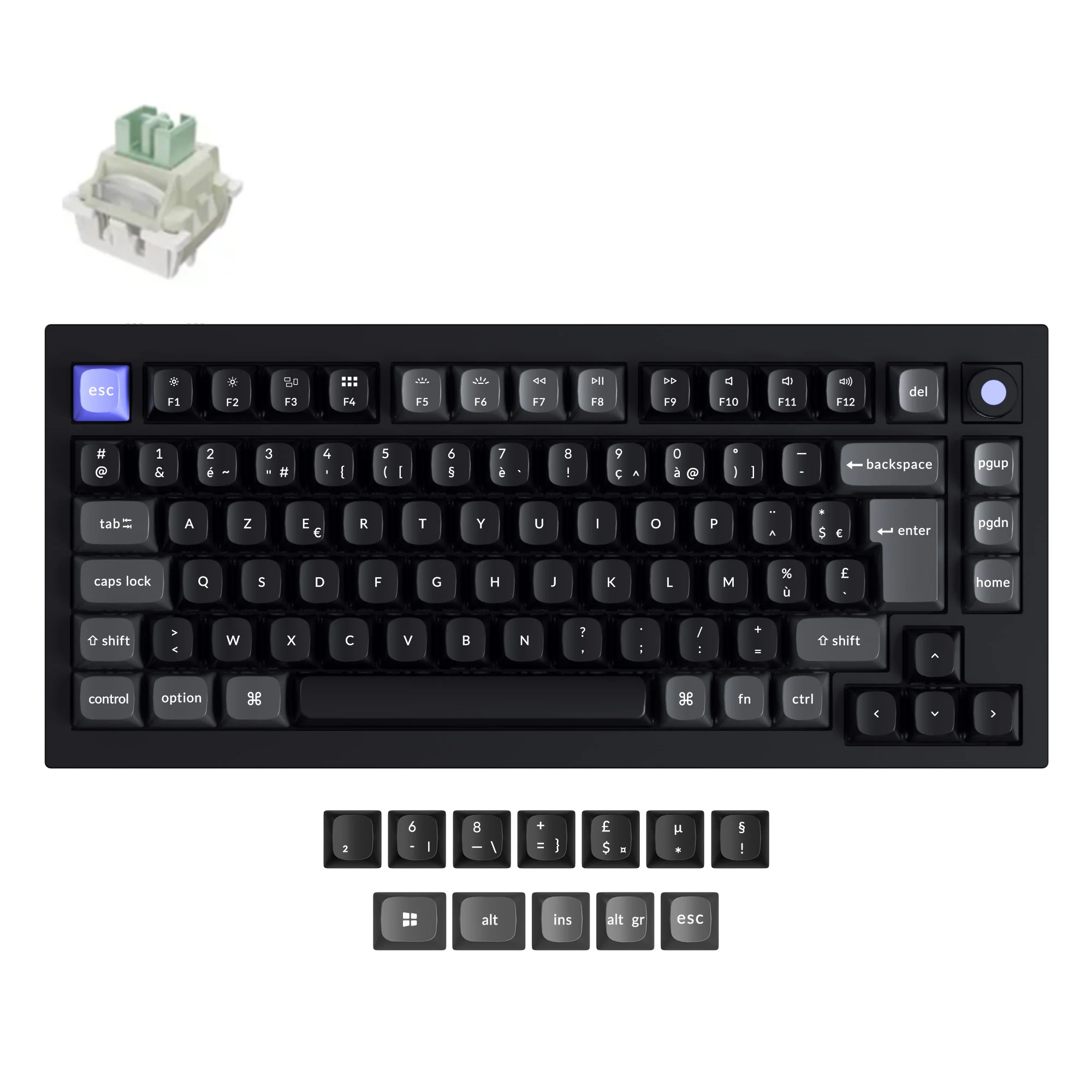 Keychron Q1 HE 8K Magnetic Switch Keyboard (ISO layout Only Wired Keyboard) - Image 7