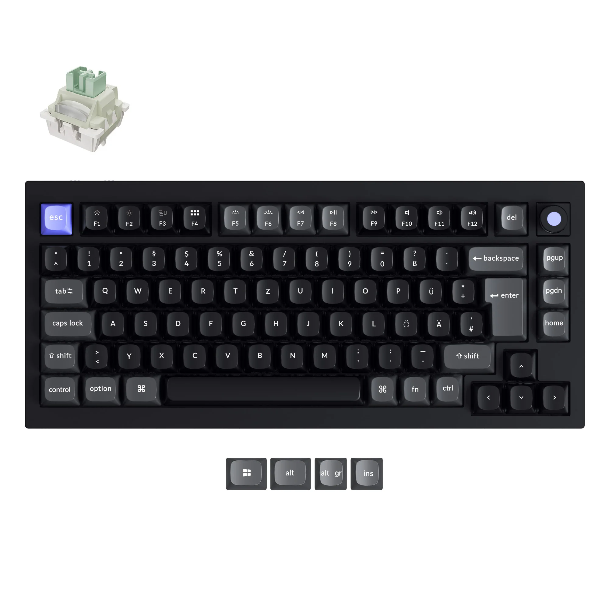 Keychron Q1 HE 8K Magnetic Switch Keyboard (ISO layout Only Wired Keyboard) - Image 8