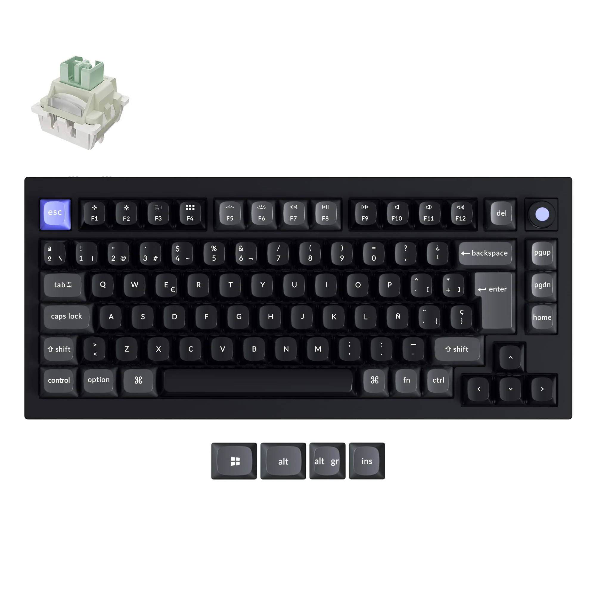 Keychron Q1 HE 8K Magnetic Switch Keyboard (ISO layout Only Wired Keyboard) - Image 9
