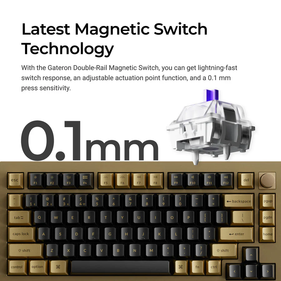 Keychron Q1 HE QMK Wireless Custom Keyboard - Copper Edition(US ANSI Layout) - Image 3